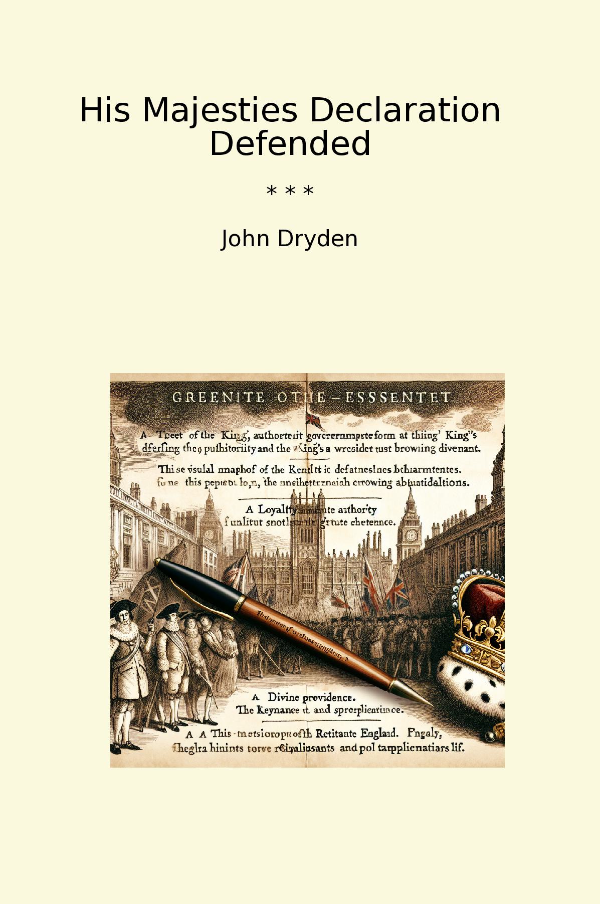 His Majesties Declaration Defended