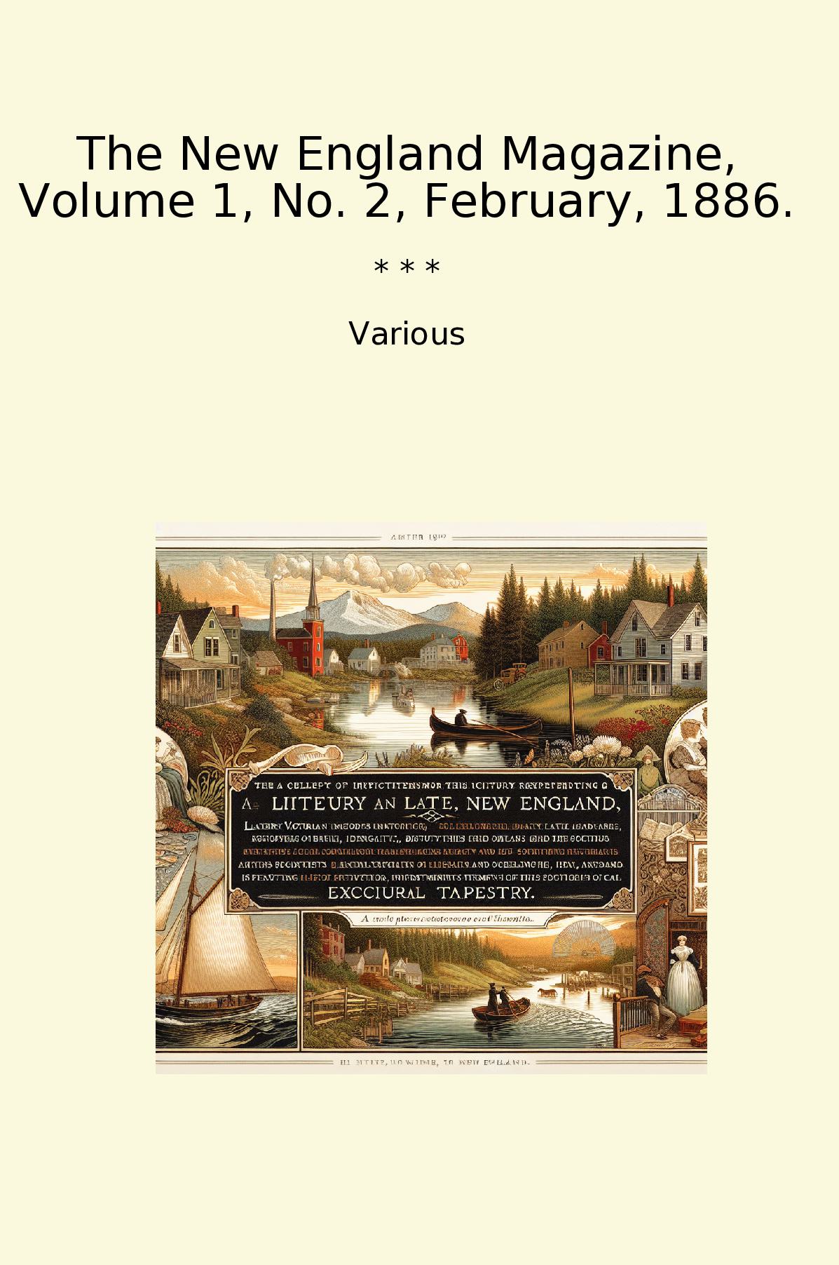 The New England Magazine, Volume 1, No. 2, February, 1886.