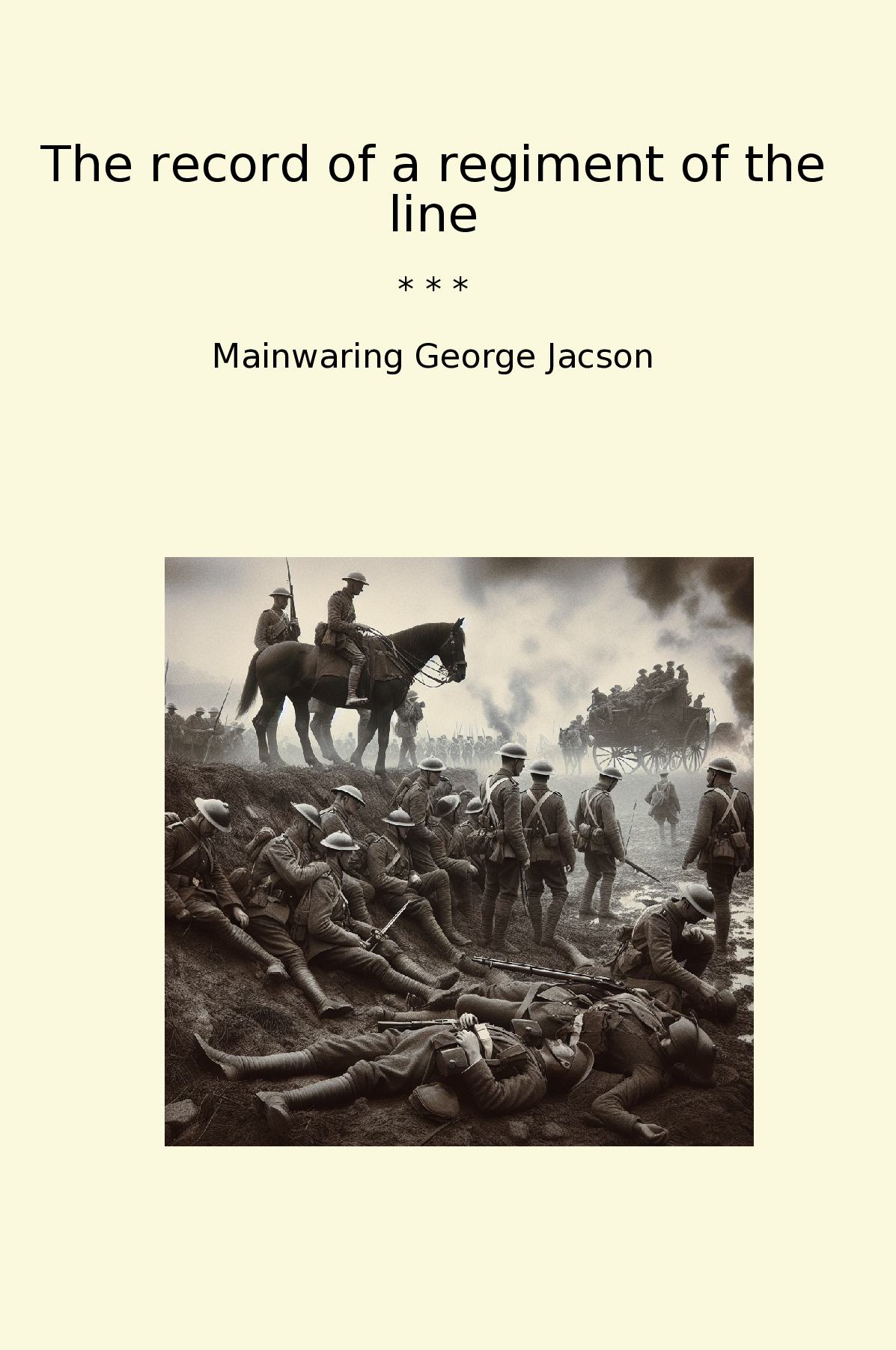 The record of a regiment of the line