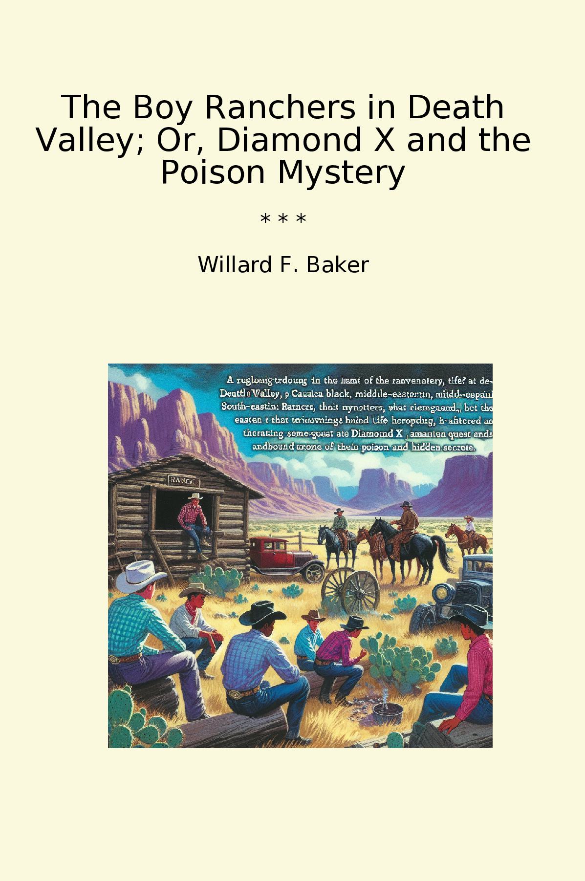 The Boy Ranchers in Death Valley; Or, Diamond X and the Poison Mystery