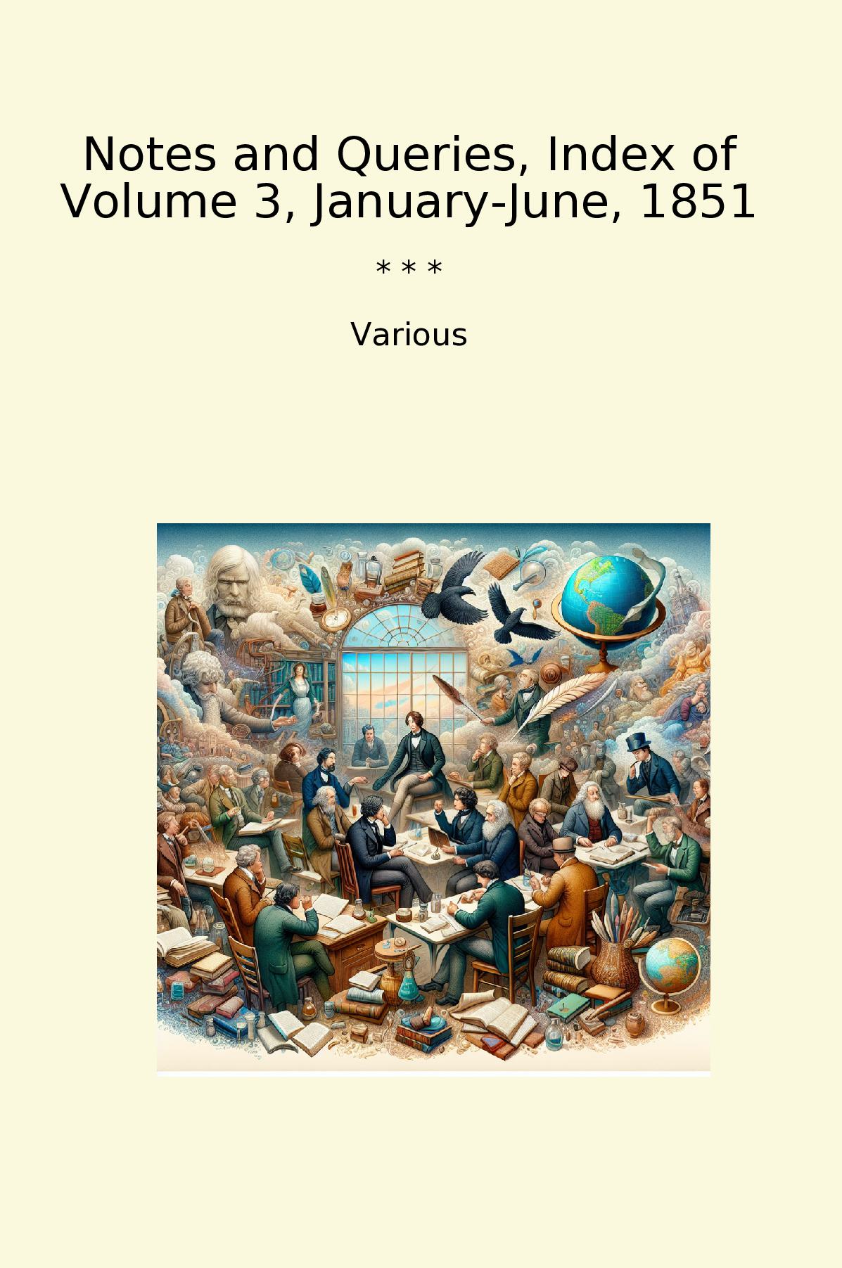 Notes and Queries, Index of Volume 3, January-June, 1851