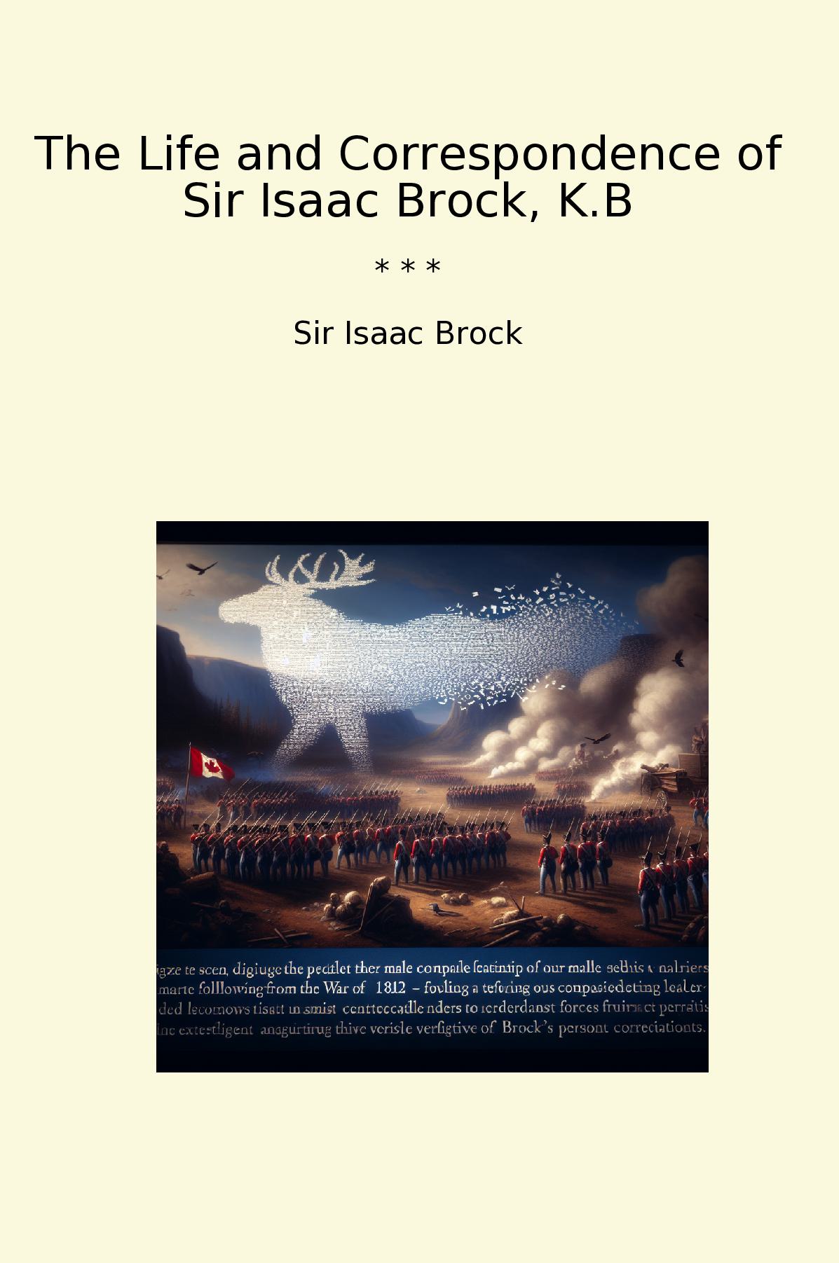 The Life and Correspondence of Sir Isaac Brock, K.B