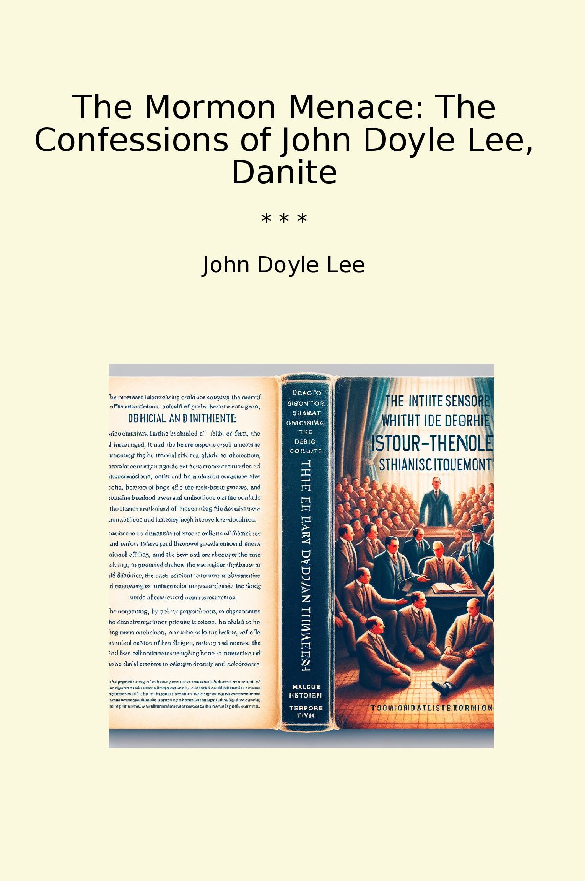 The Mormon Menace: The Confessions of John Doyle Lee, Danite