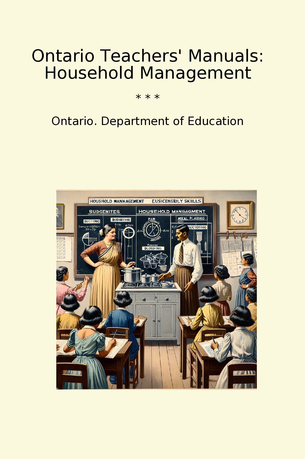 Ontario Teachers' Manuals: Household Management