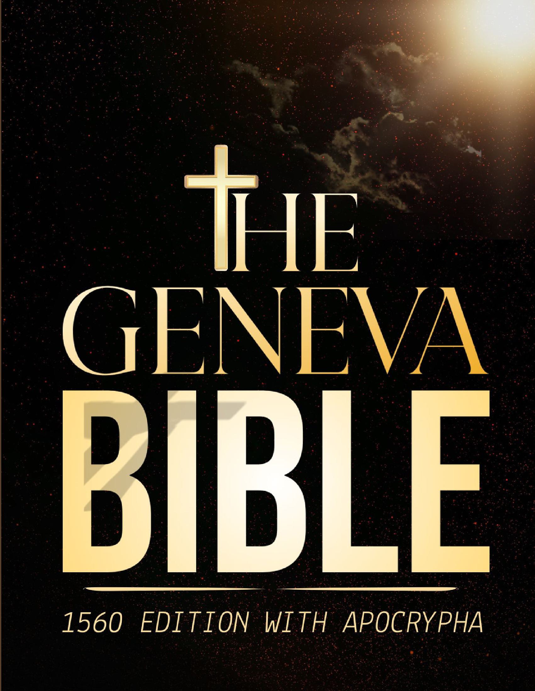 GENEVA BIBLE 1560 EDITION WITH APOCRYPHA