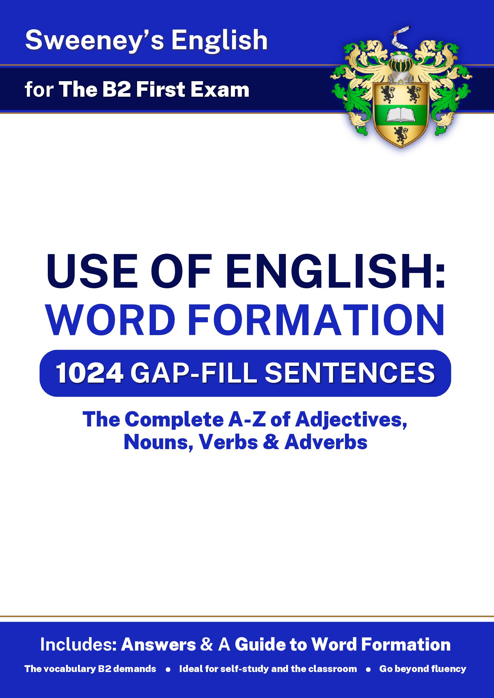 Use of English: Word Formation - B2 First