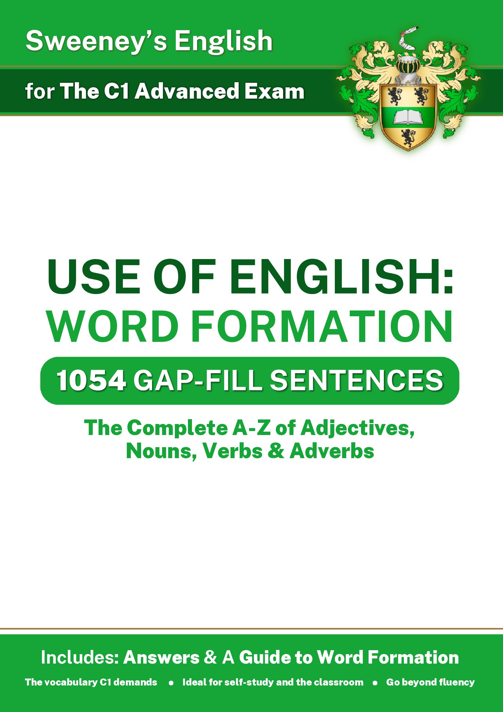Use of English: Word Formation - C1 Advanced