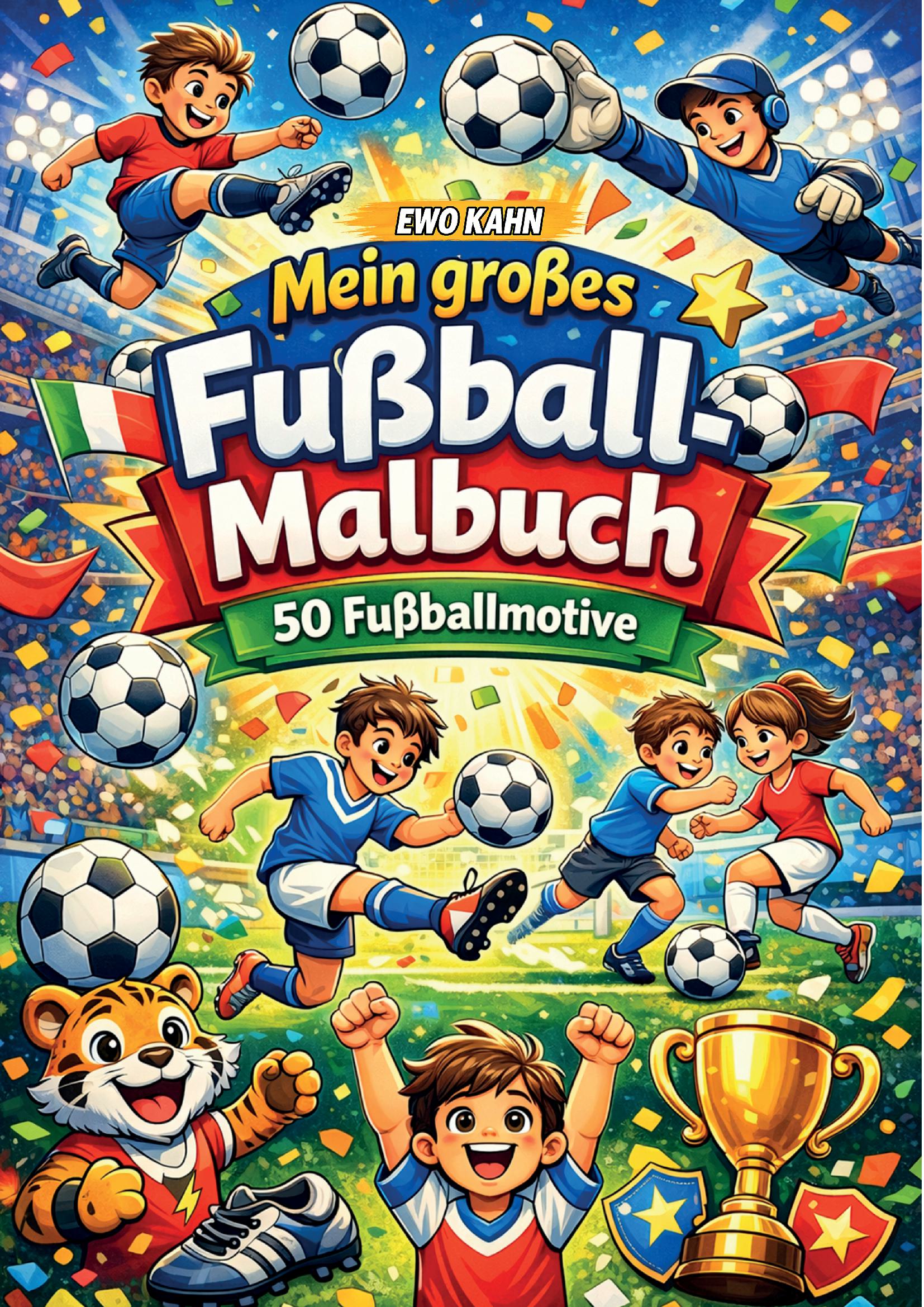 Mein großes Fußball-Malbuch