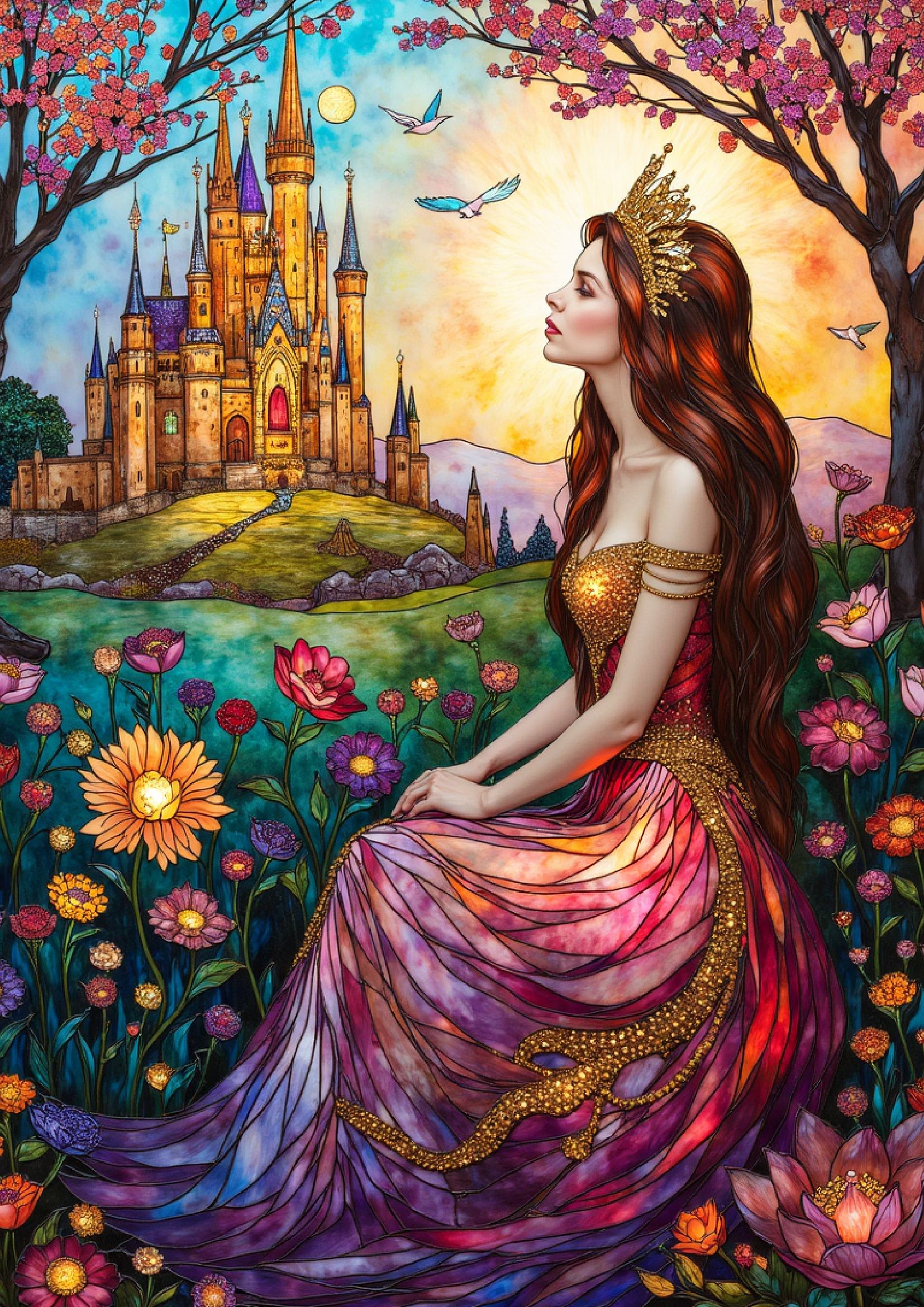 Spring Flower Princess Journal