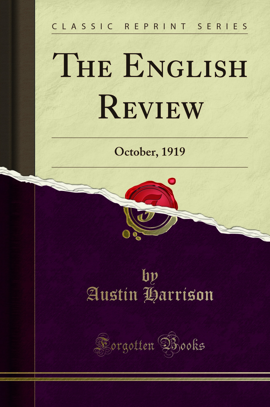 The English Review: October, 1919 (Classic Reprint)