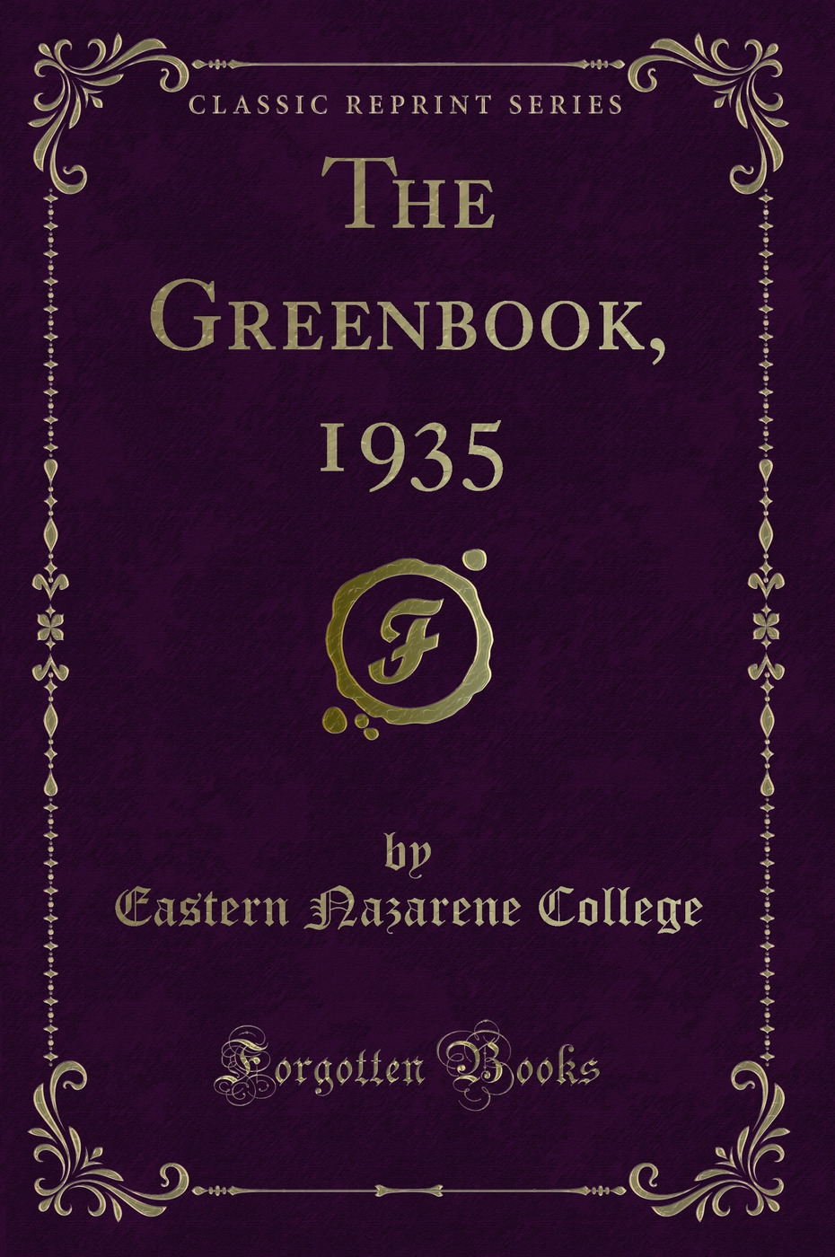 The Greenbook, 1935 (Classic Reprint)