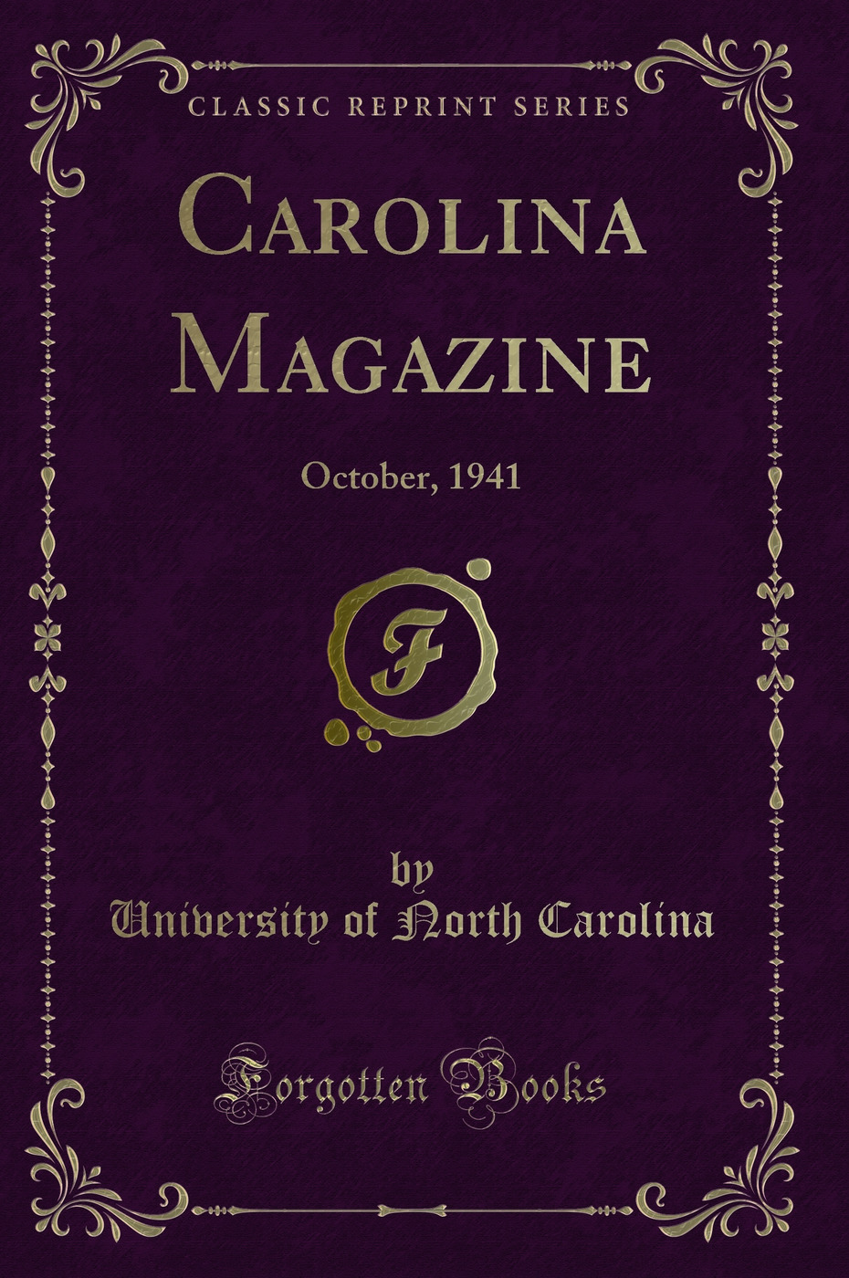 Carolina Magazine: October, 1941 (Classic Reprint)