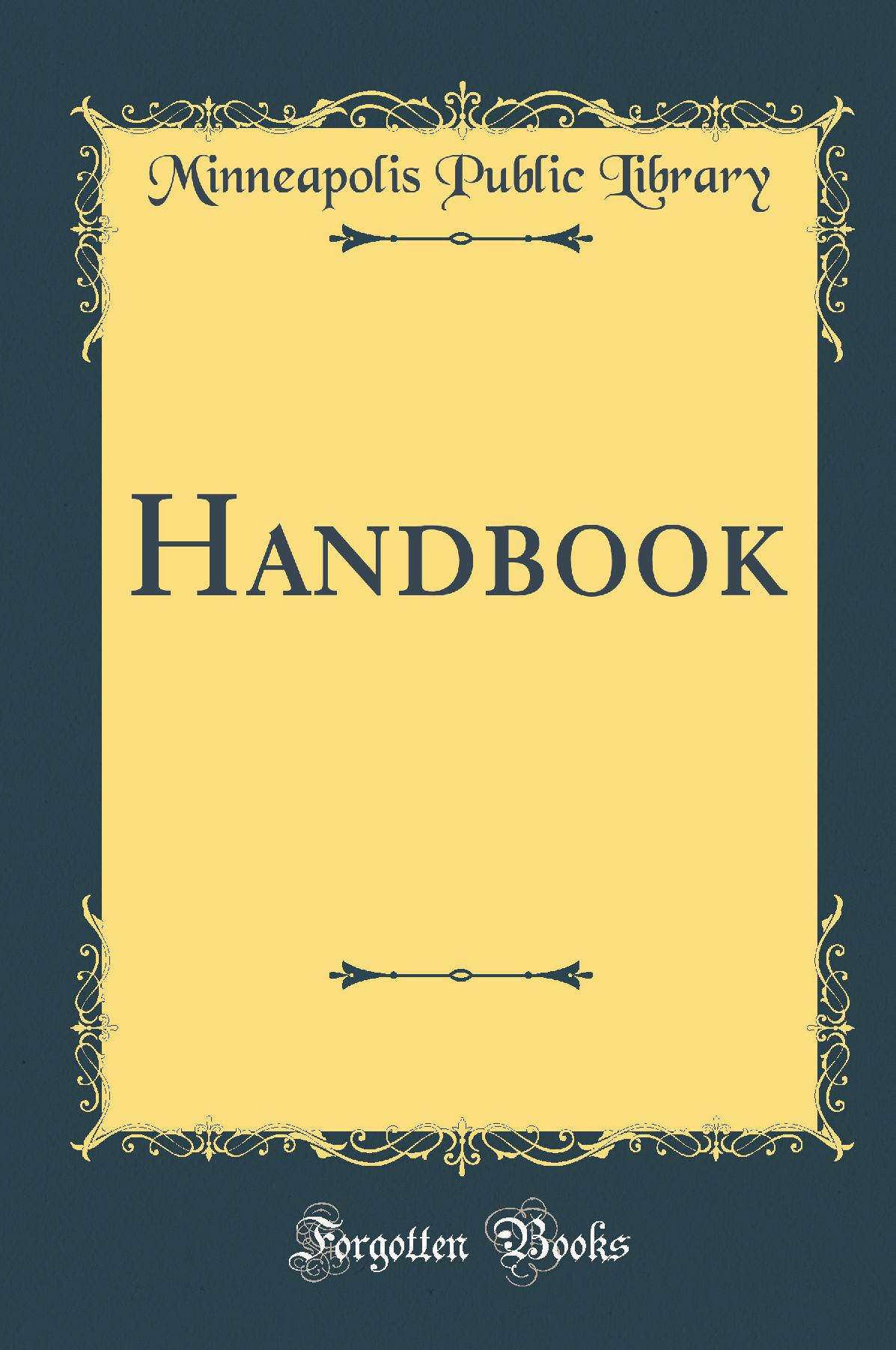 Handbook (Classic Reprint)
