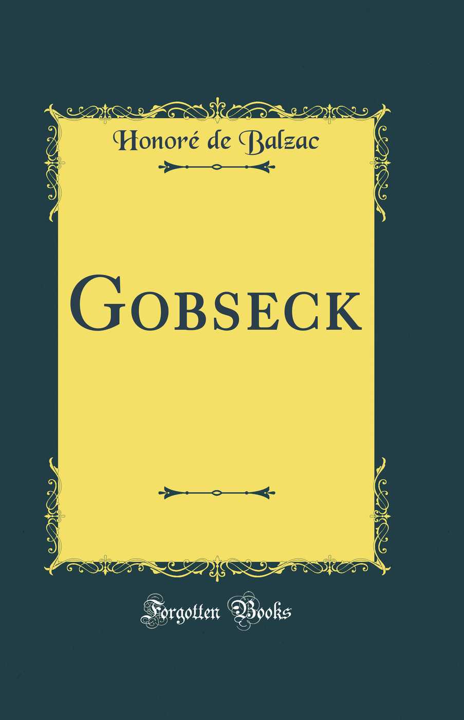 Gobseck (Classic Reprint)