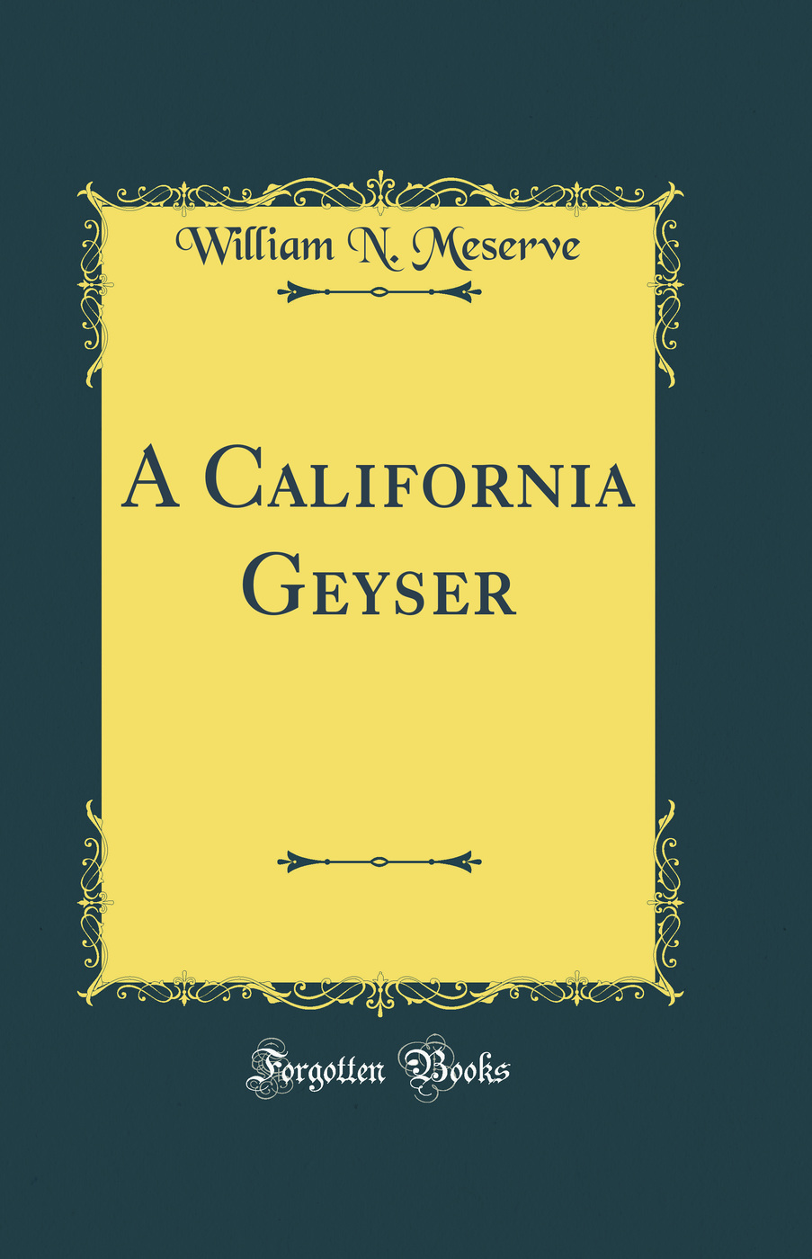 A California Geyser (Classic Reprint)