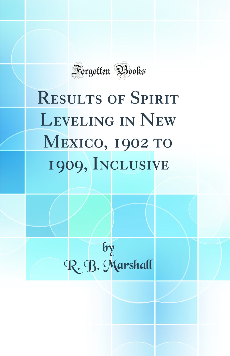 Results of Spirit Leveling in New Mexico, 1902 to 1909, Inclusive (Classic Reprint)