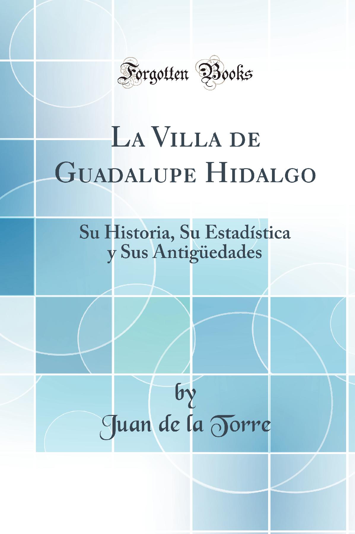 La Villa de Guadalupe Hidalgo: Su Historia, Su Estadística y Sus Antigüedades (Classic Reprint)