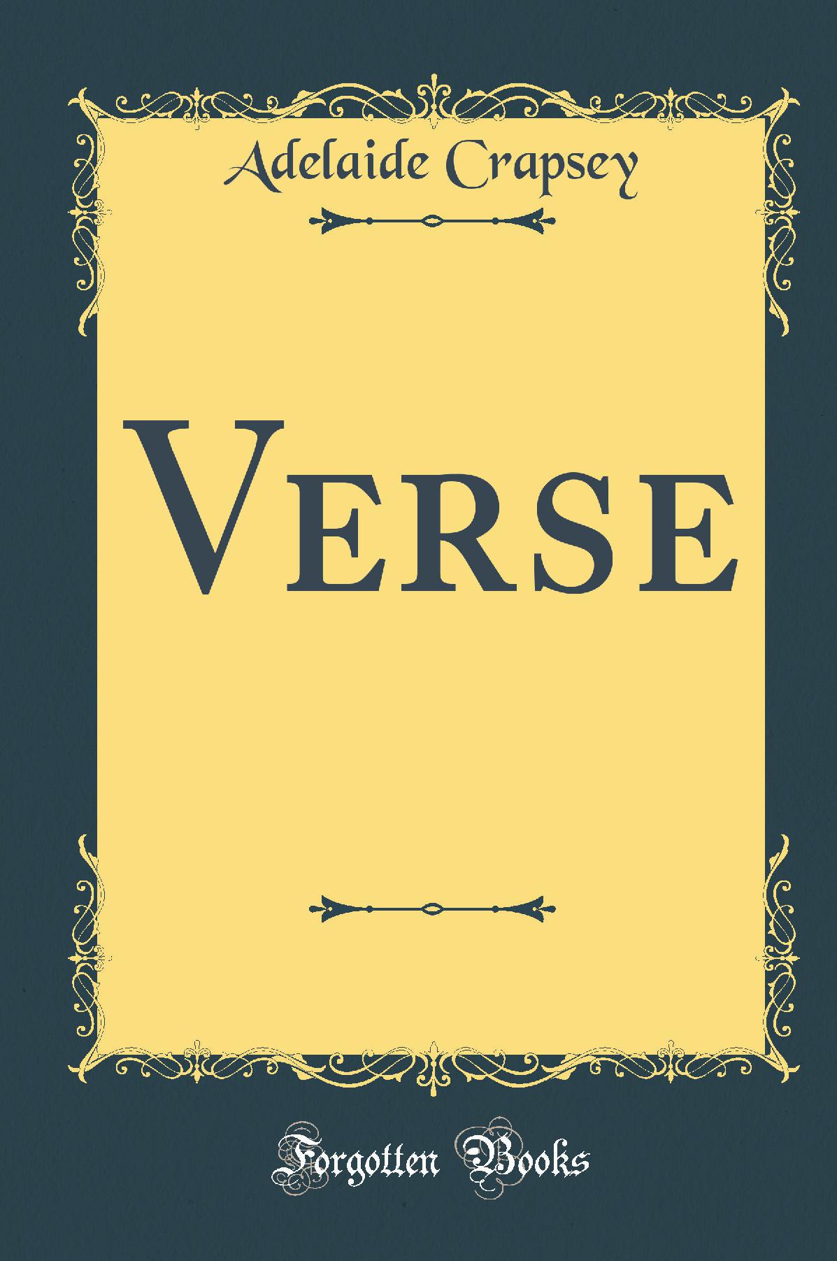 Verse (Classic Reprint)