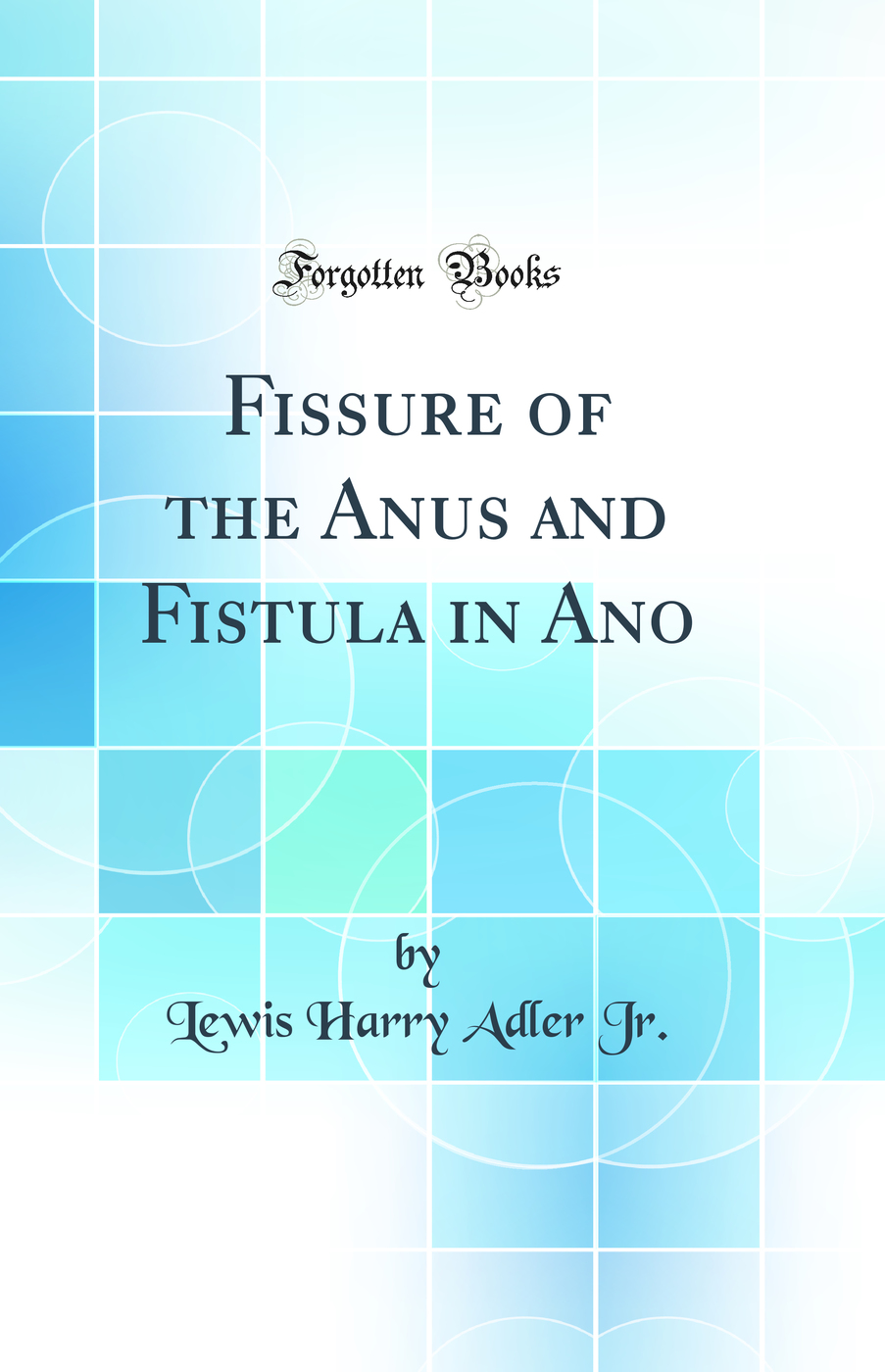 Fissure of the Anus and Fistula in Ano (Classic Reprint)