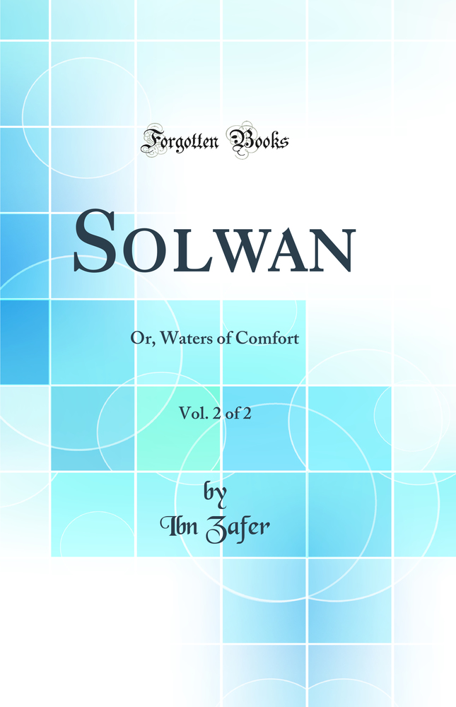Solwan, Vol. 2 of 2: Or, Waters of Comfort (Classic Reprint)