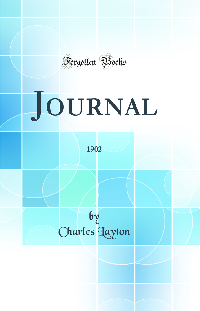 Journal: 1902 (Classic Reprint)