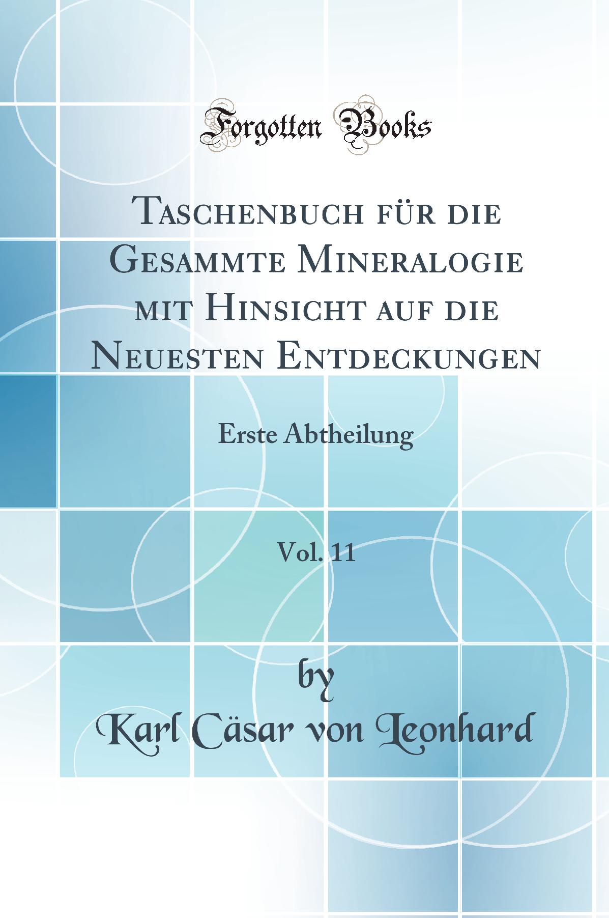 Taschenbuch für die Gesammte Mineralogie mit Hinsicht auf die Neuesten Entdeckungen, Vol. 11: Erste Abtheilung (Classic Reprint)