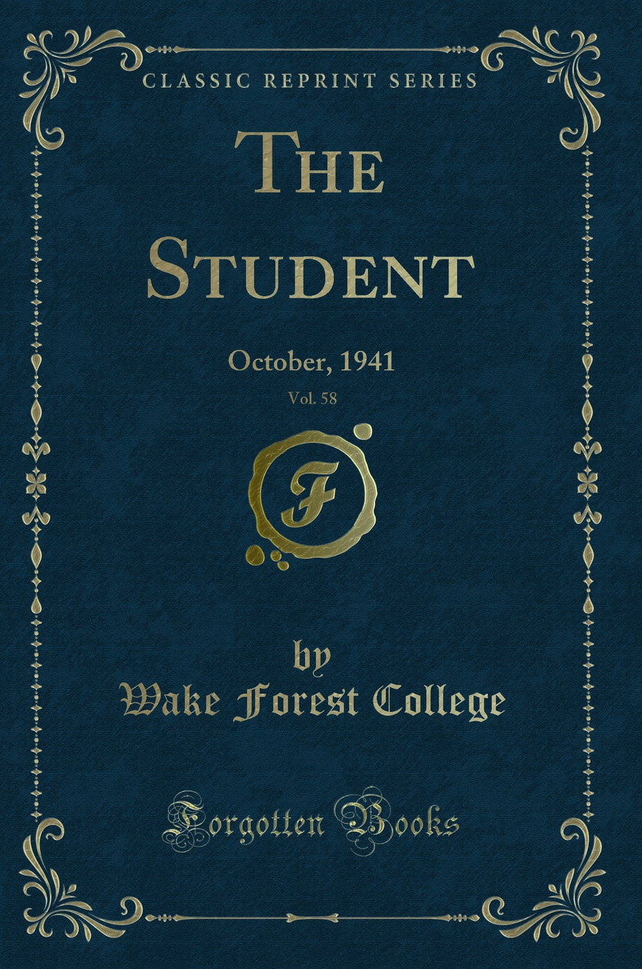 The Student, Vol. 58: October, 1941 (Classic Reprint)