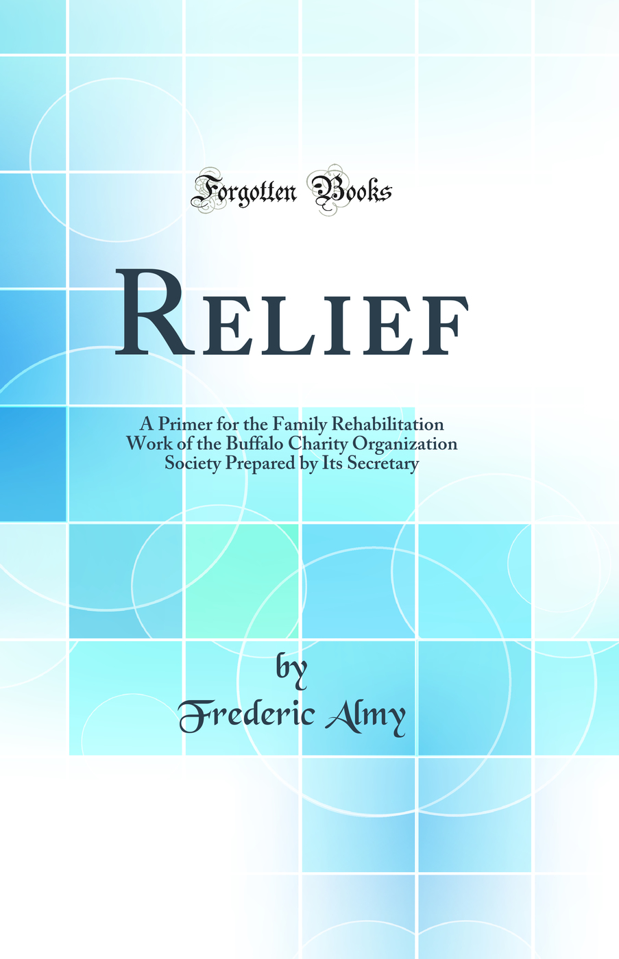 Relief: A Primer for the Family Rehabilitation Work of the Buffalo Charity Organization Society Prepared by Its Secretary (Classic Reprint)