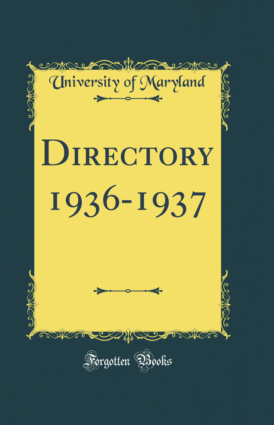 Directory 1936-1937 (Classic Reprint)