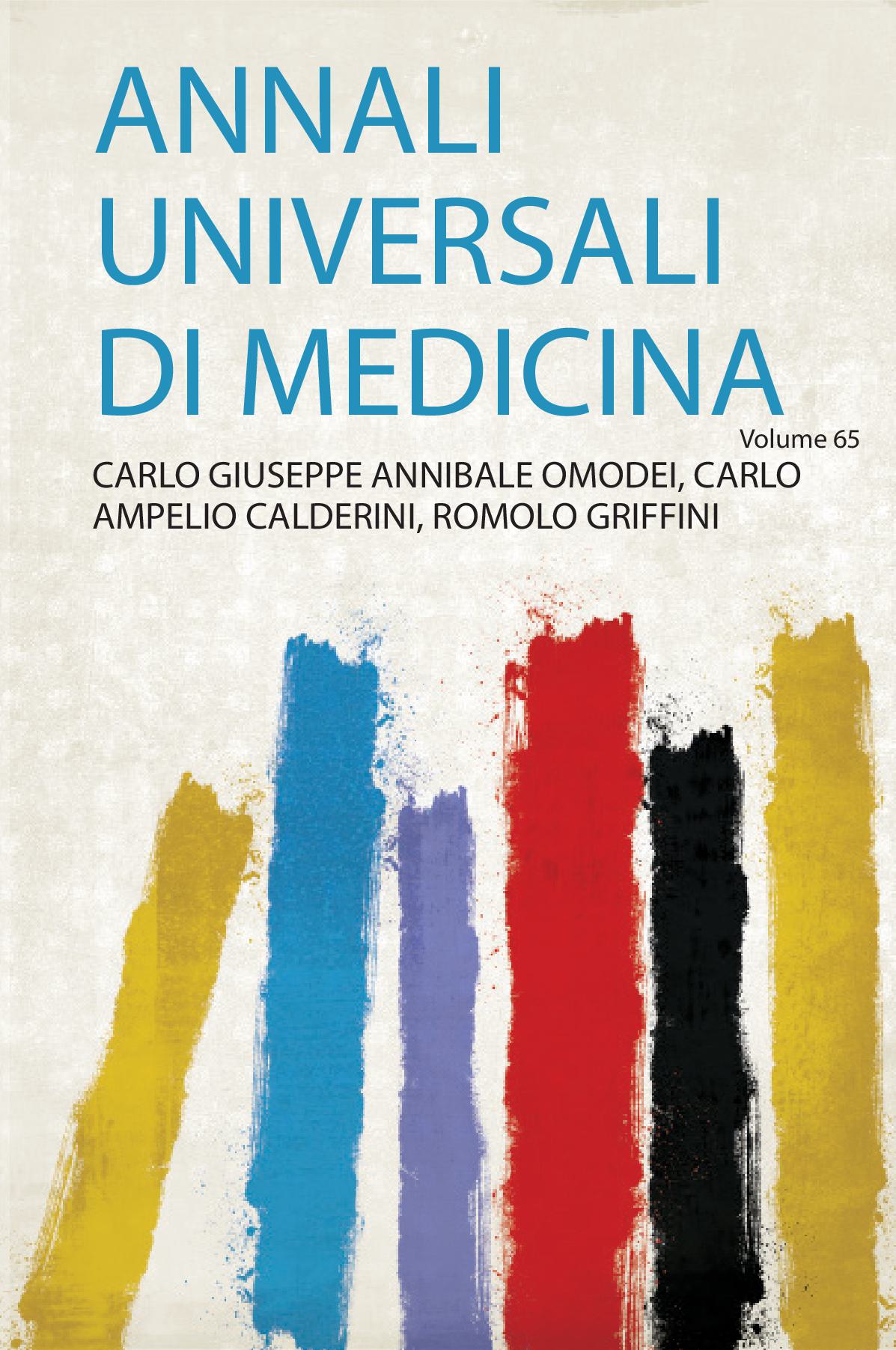 Annali Universali Di Medicina Volume 65