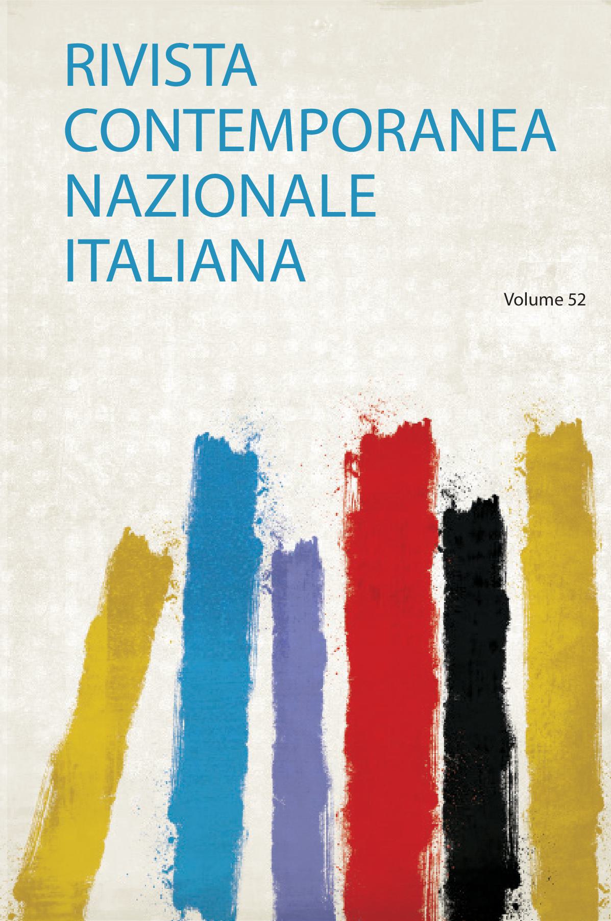 Rivista Contemporanea Nazionale Italiana Volume 52