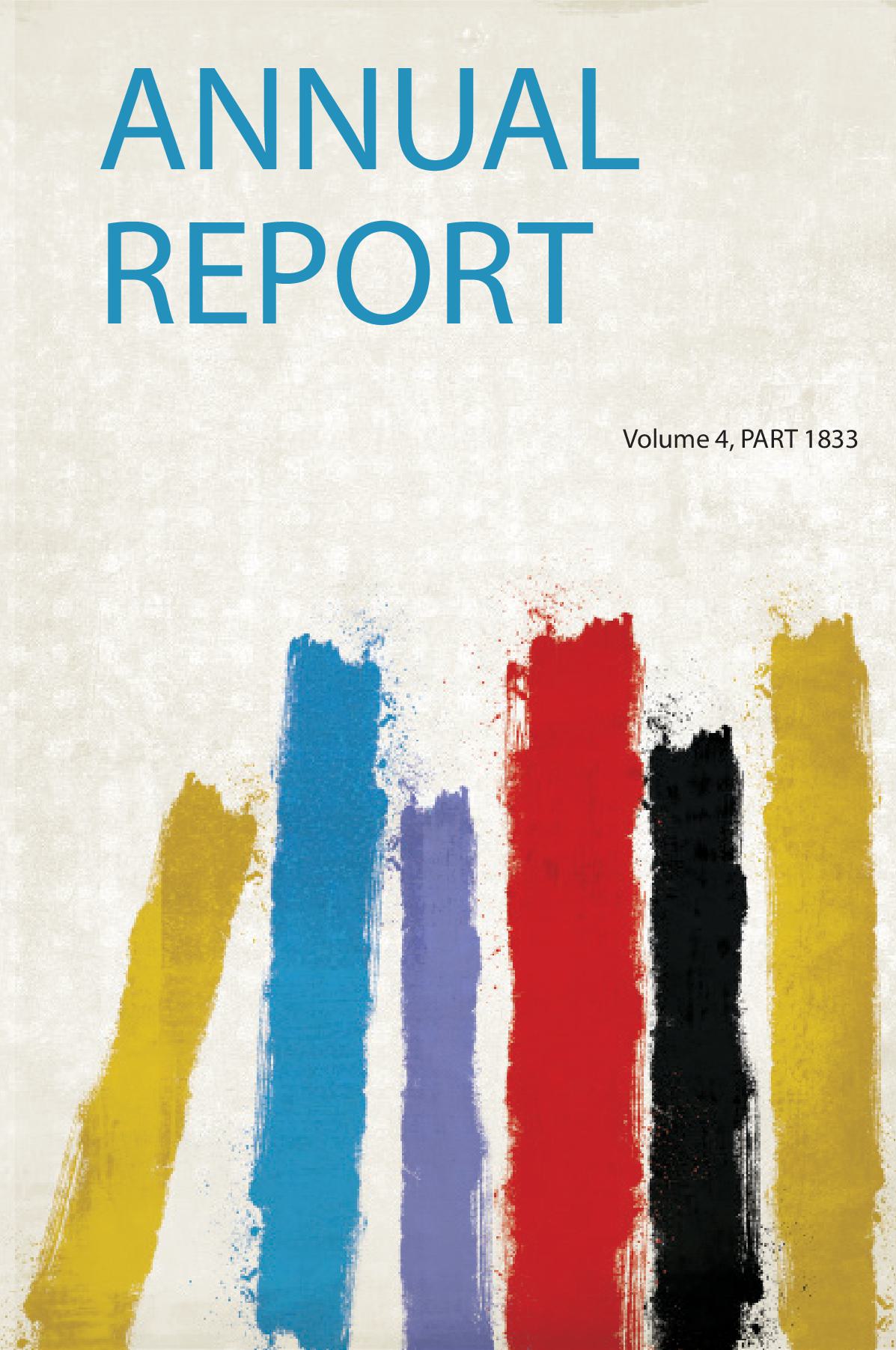 Annual Report Volume 4, Part 1833
