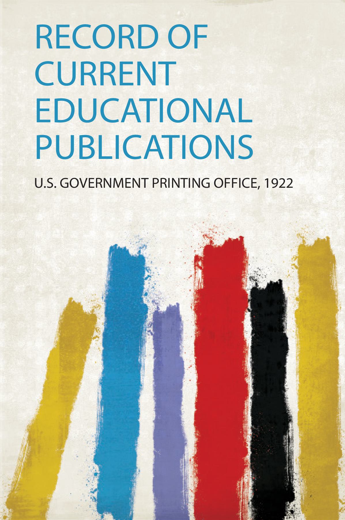 Record of Current Educational Publications