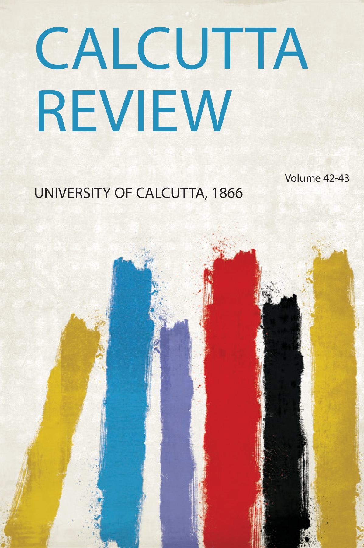 Calcutta Review Volume 42-43