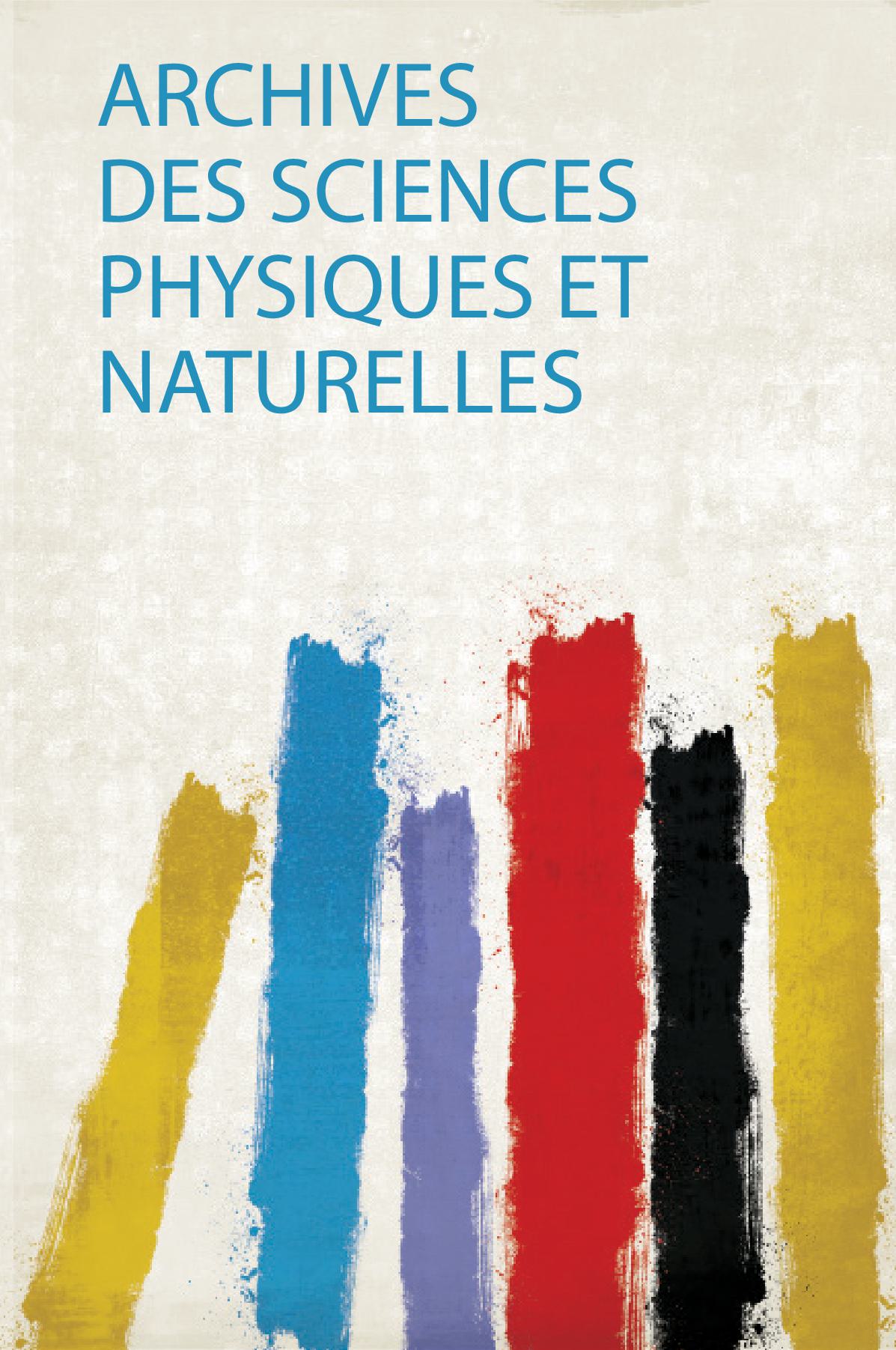 Archives Des Sciences Physiques Et Naturelles