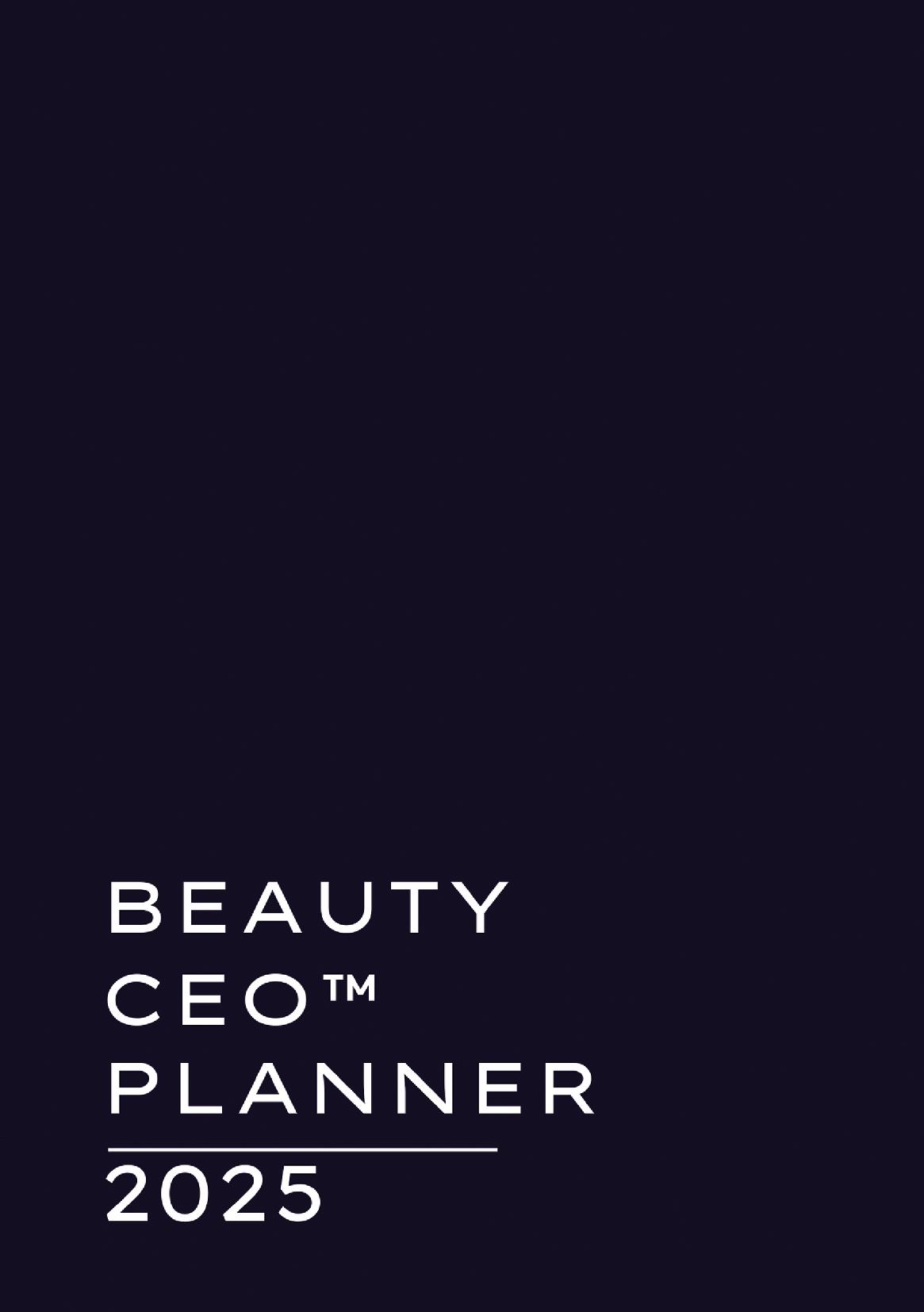 Beauty CEO™ Planner 2025