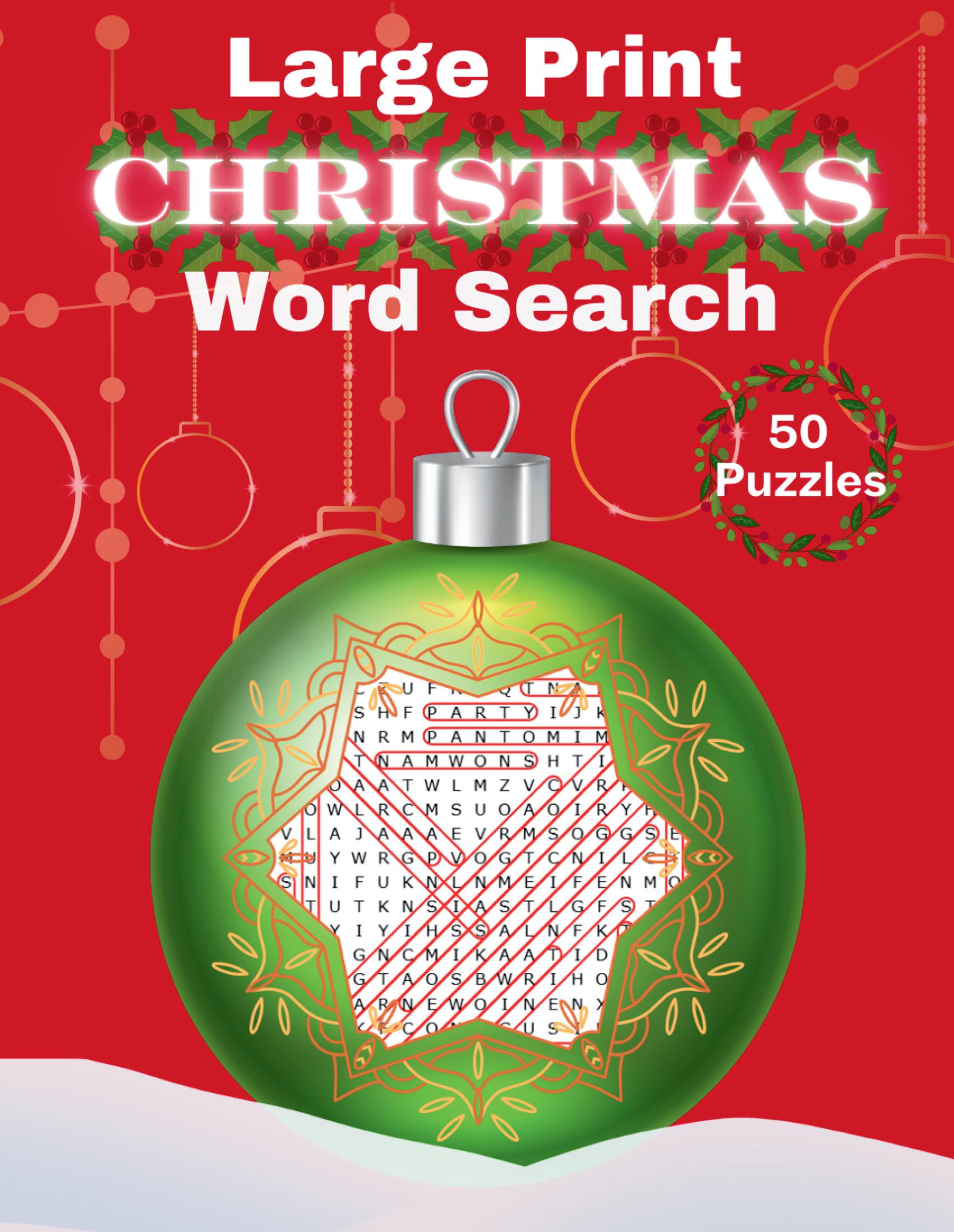 Large Print Christmas Word Search