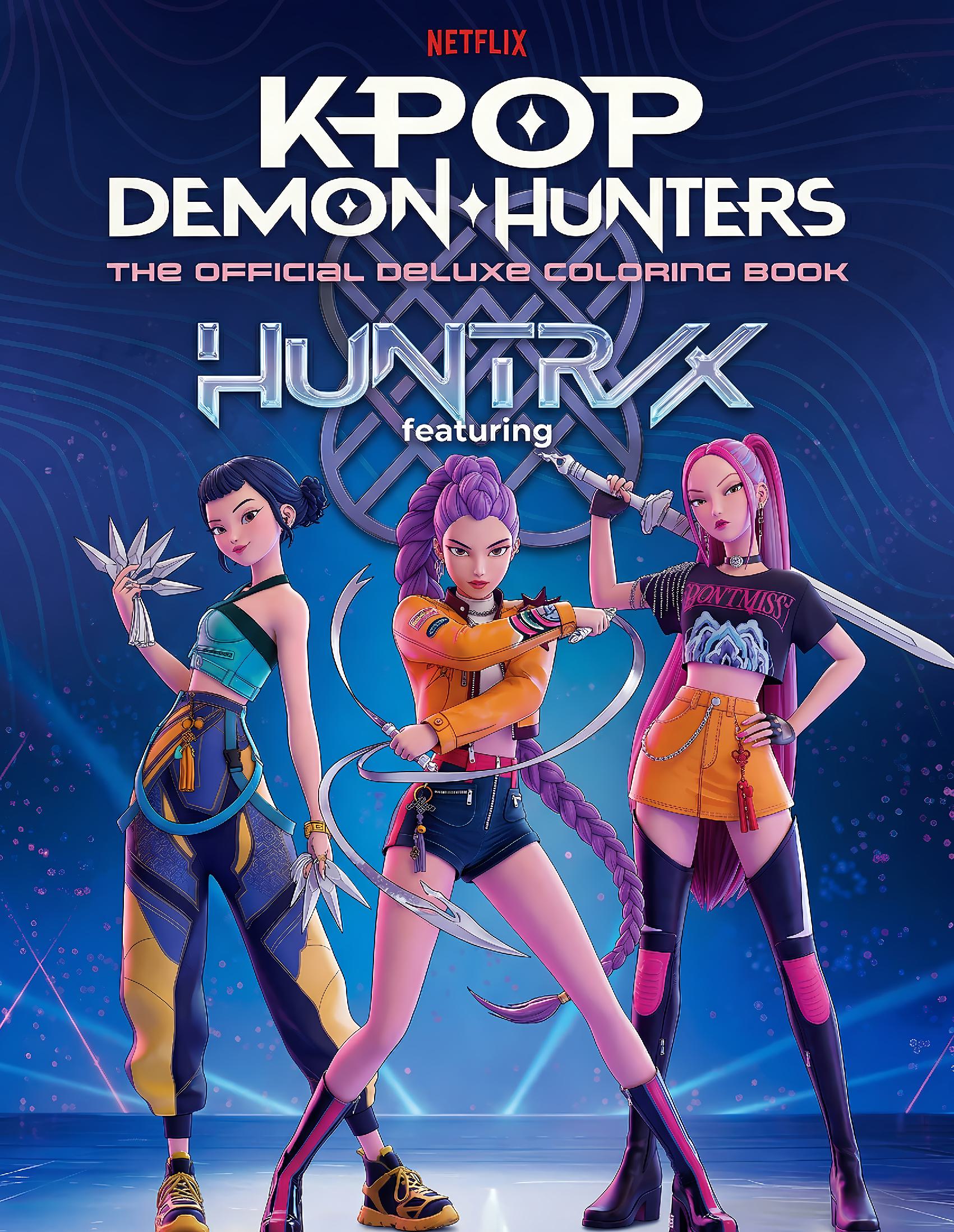 KPop Demon Hunters Deluxe Official Coloring Book