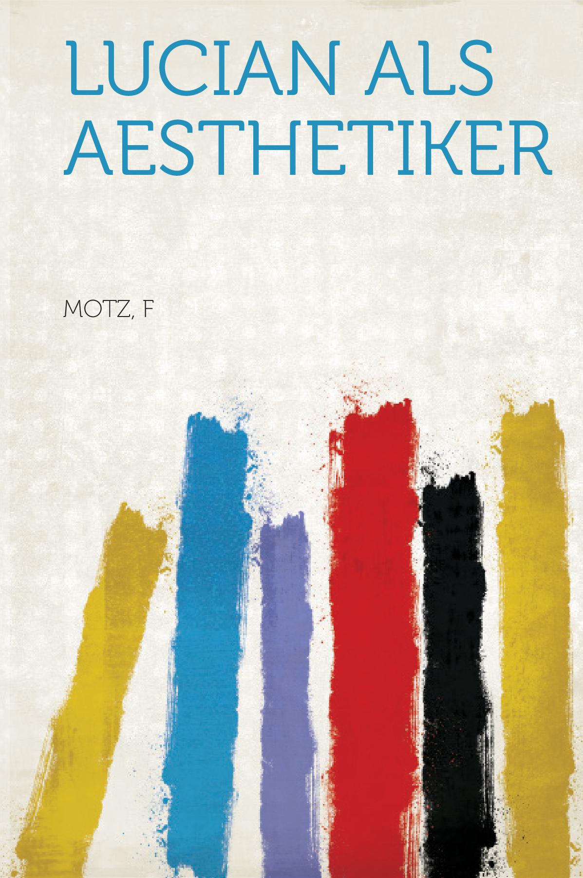 Lucian Als Aesthetiker