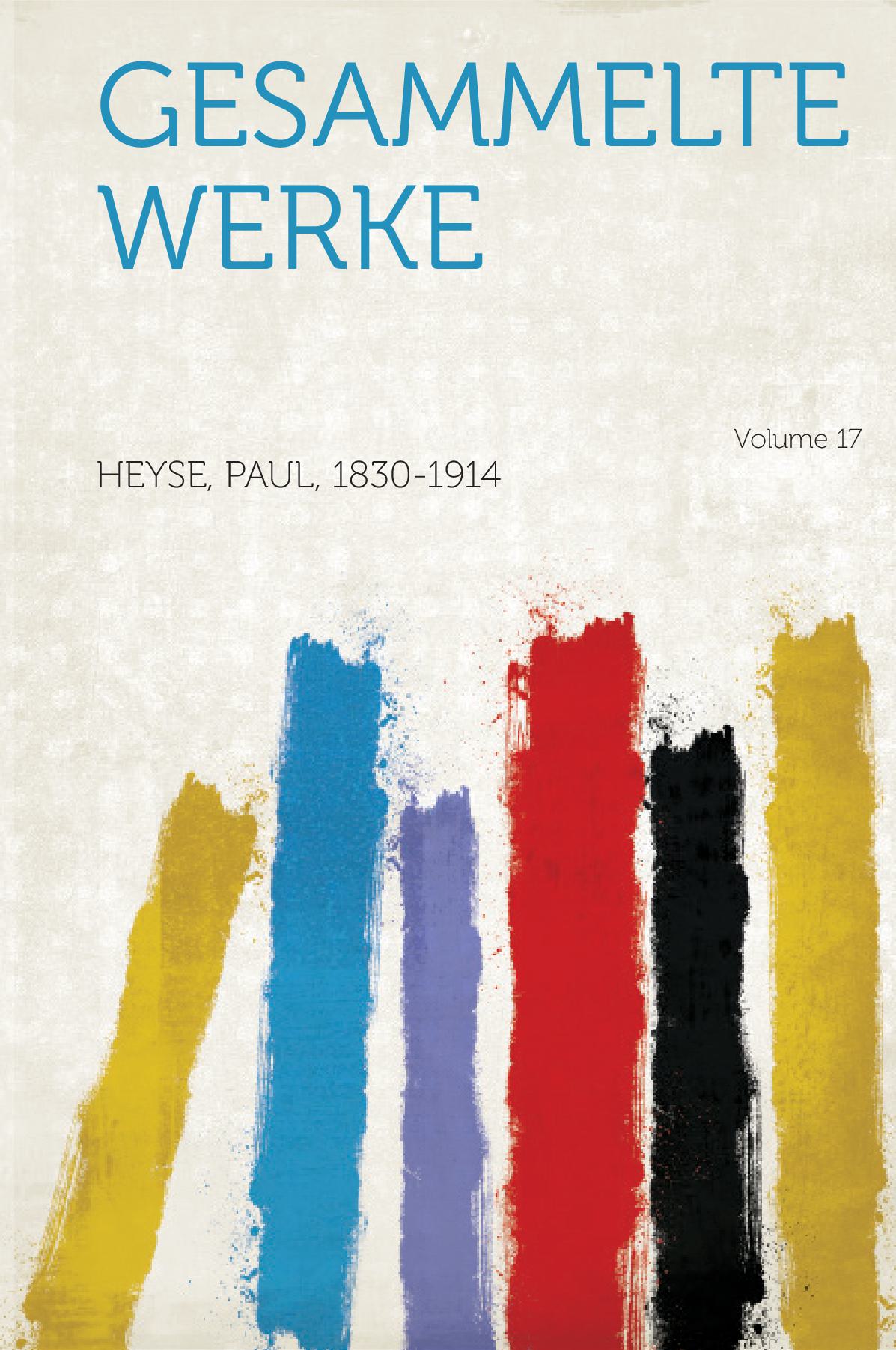 Gesammelte Werke Volume 17