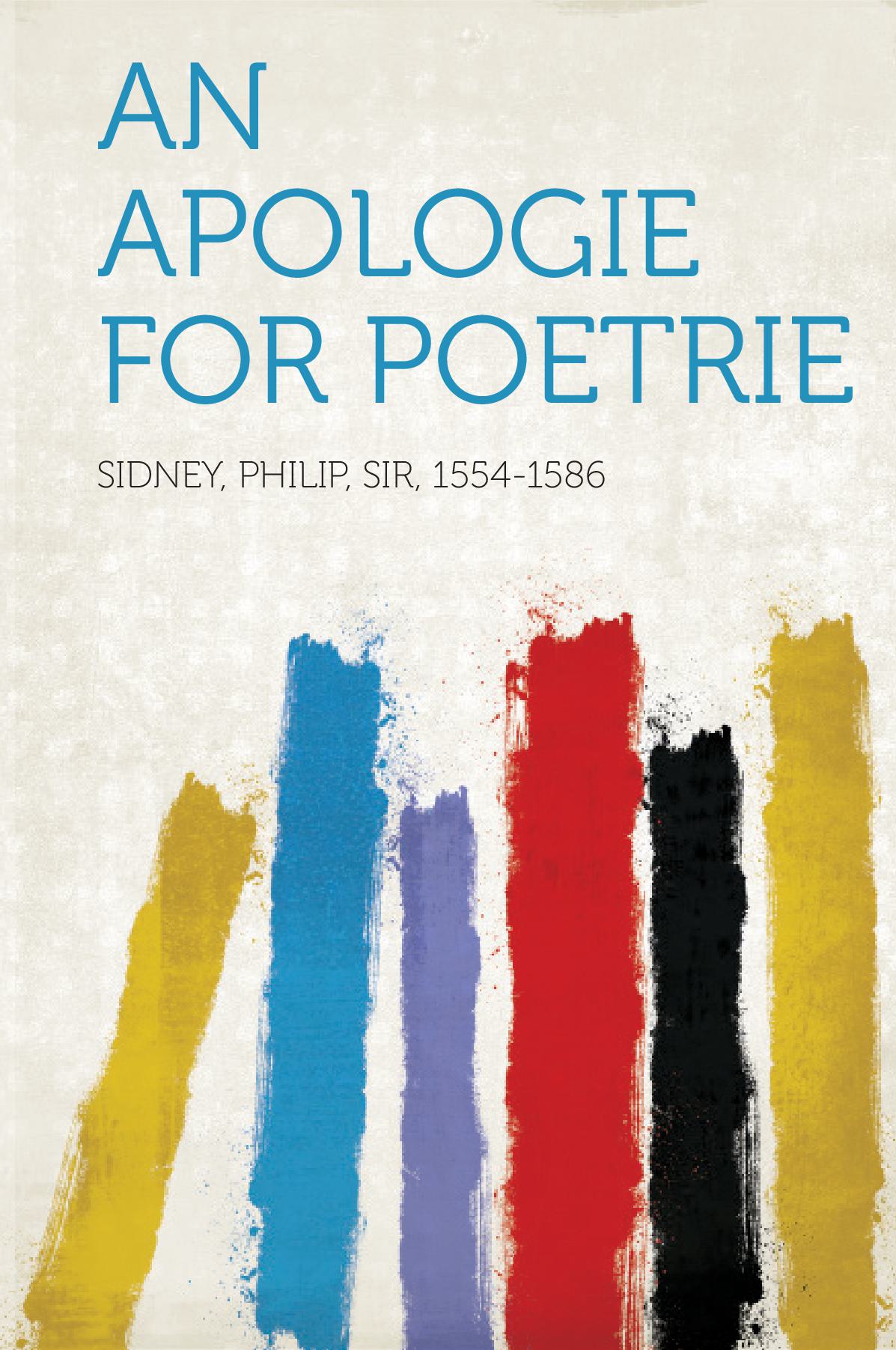 An Apologie for Poetrie