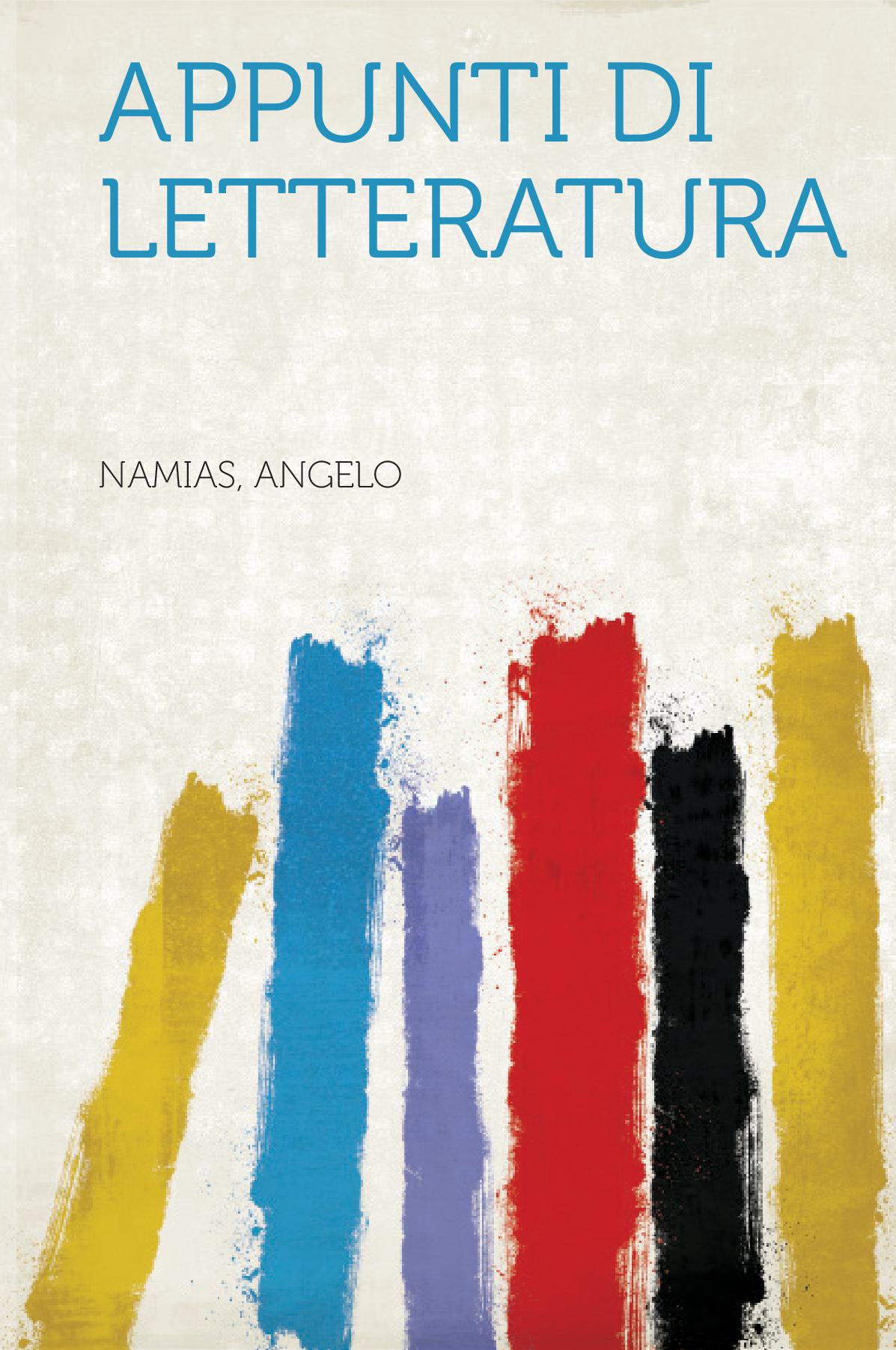 Appunti Di Letteratura
