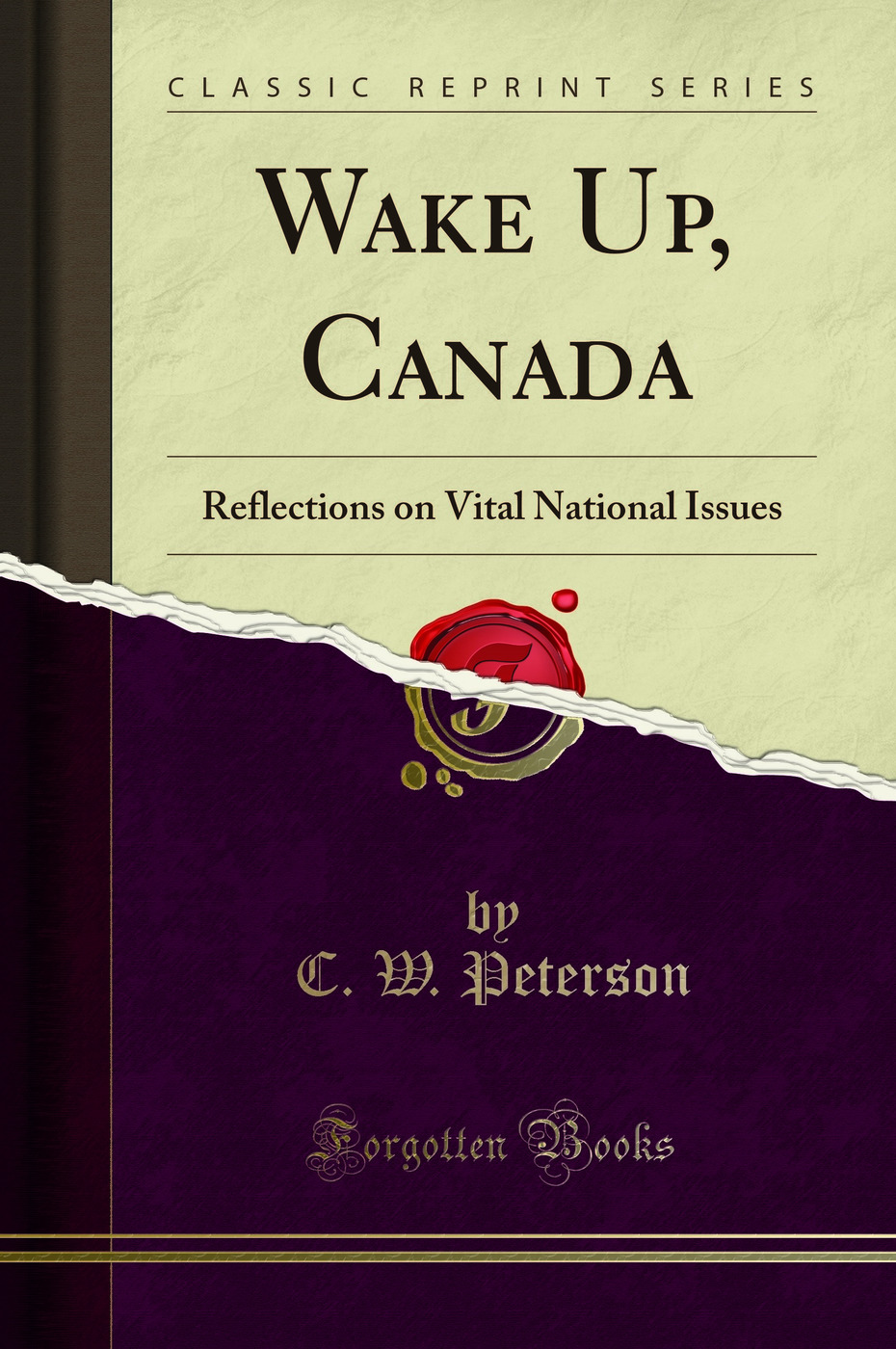 Wake Up, Canada: Reflections on Vital National Issues (Classic Reprint)