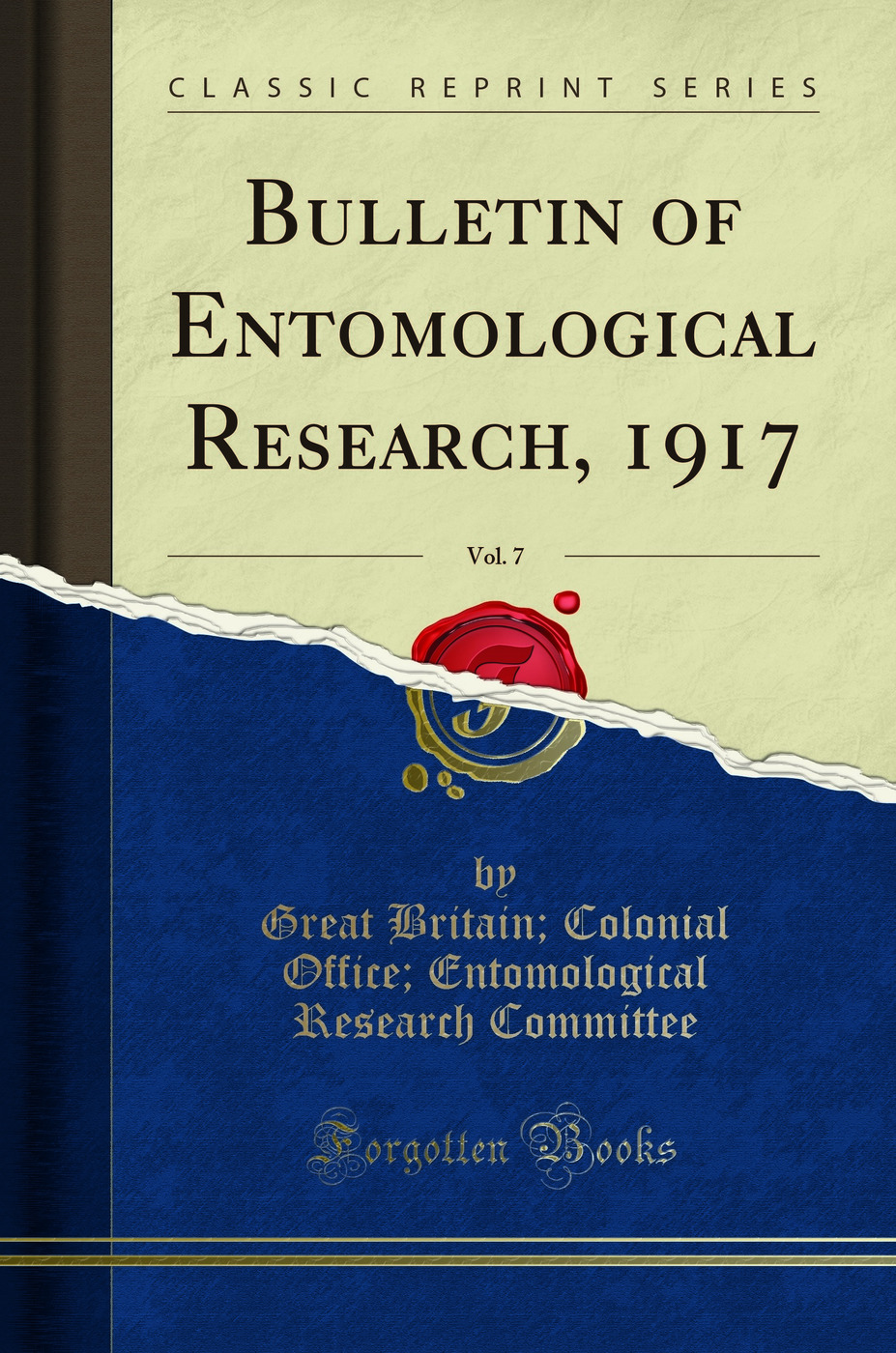 Bulletin of Entomological Research, 1917, Vol. 7 (Classic Reprint)