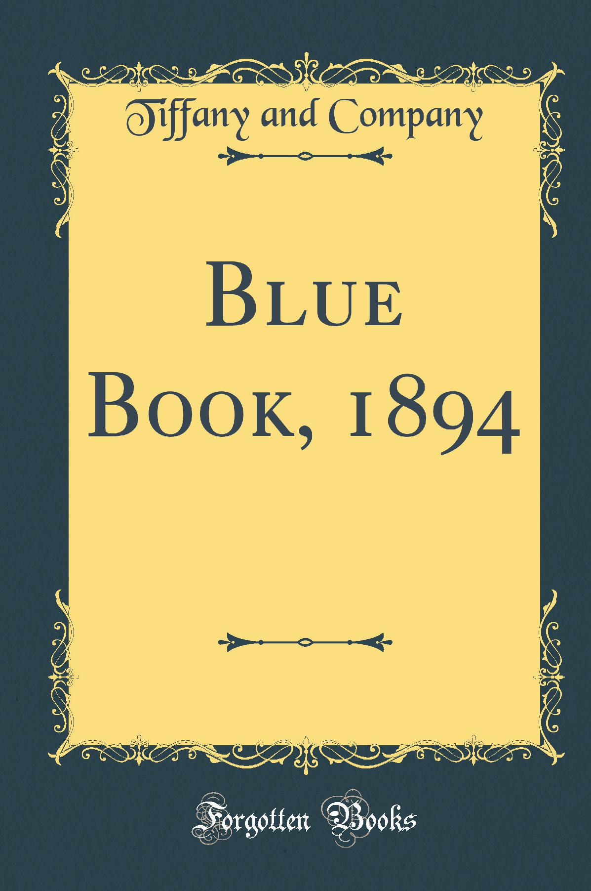 Blue Book, 1894 (Classic Reprint)
