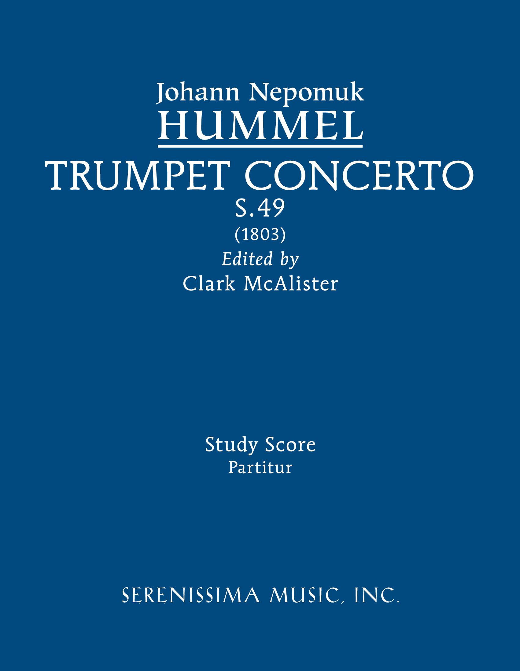 Trumpet Concerto, S.49 (McAlister) - Study score