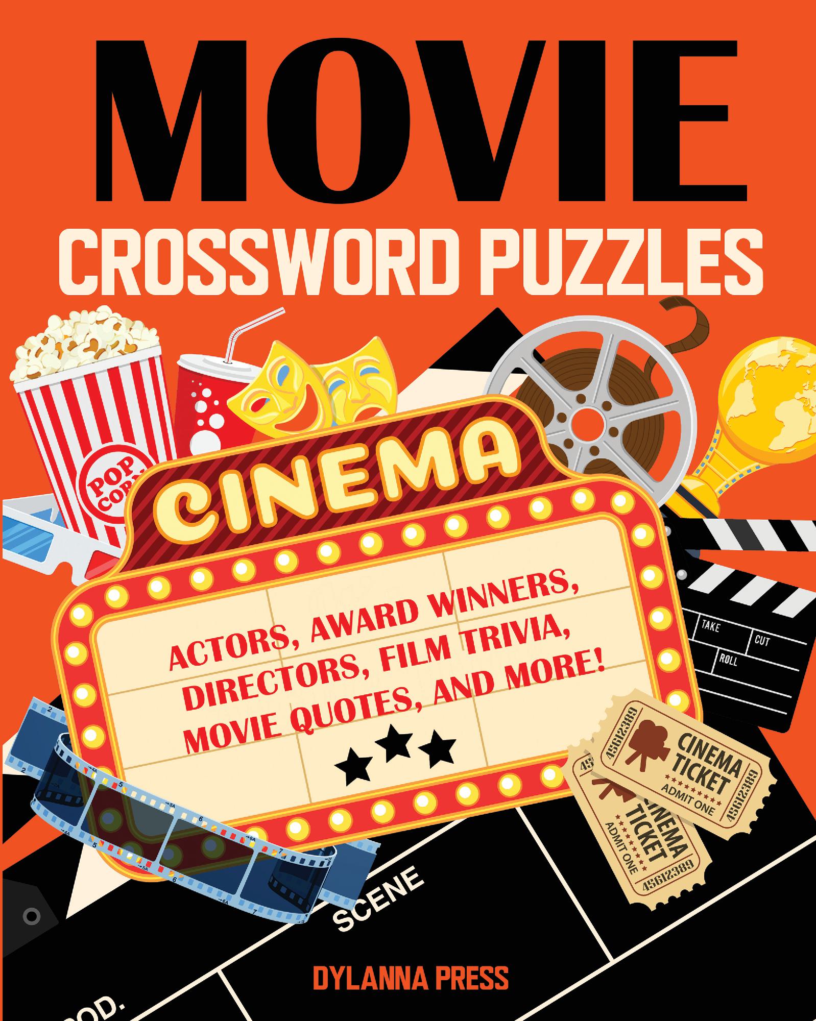 Movie Crossword Puzzles: Fun Film Trivia Book