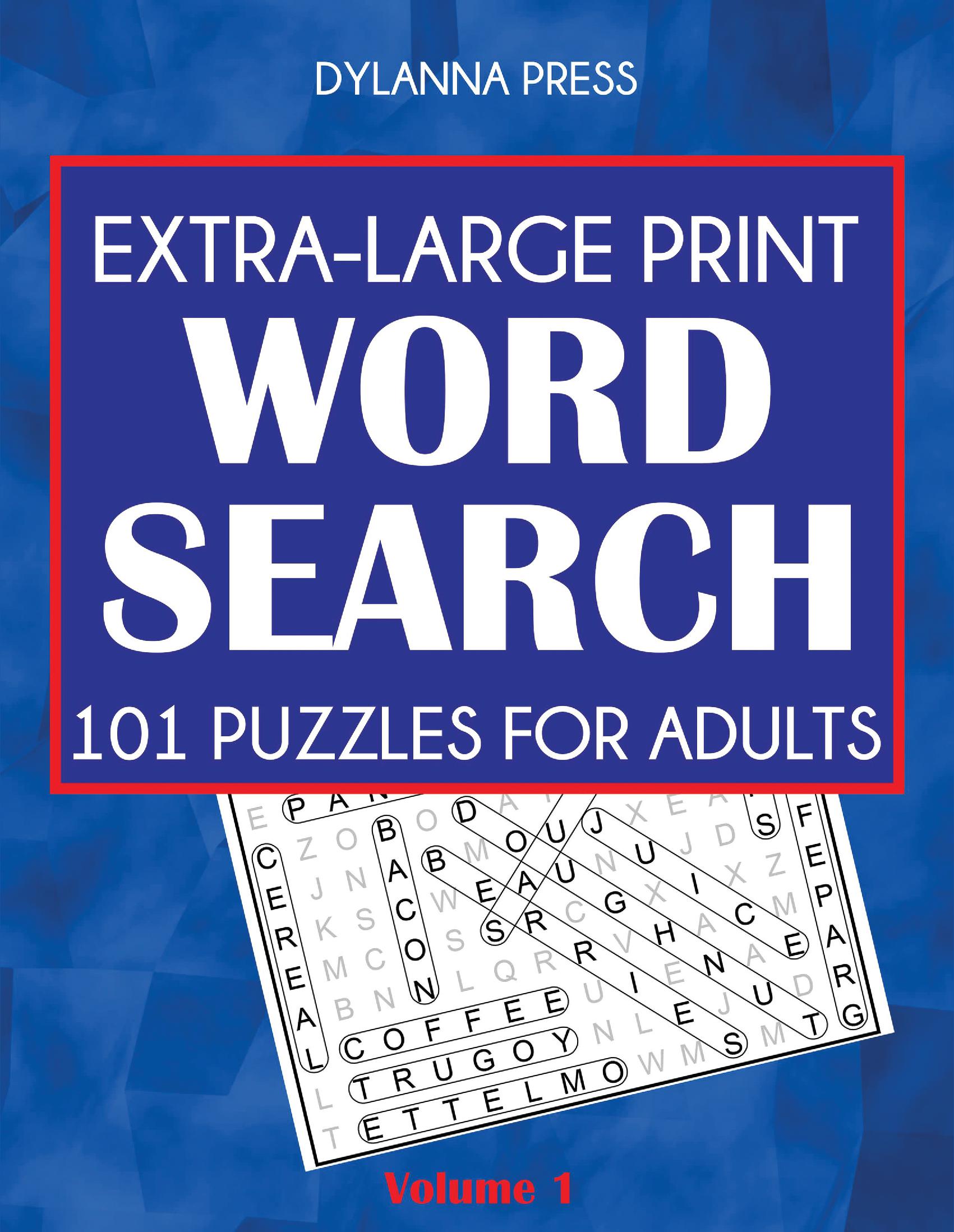Extra-Large Print Word Search: 101 Puzzles for Adults