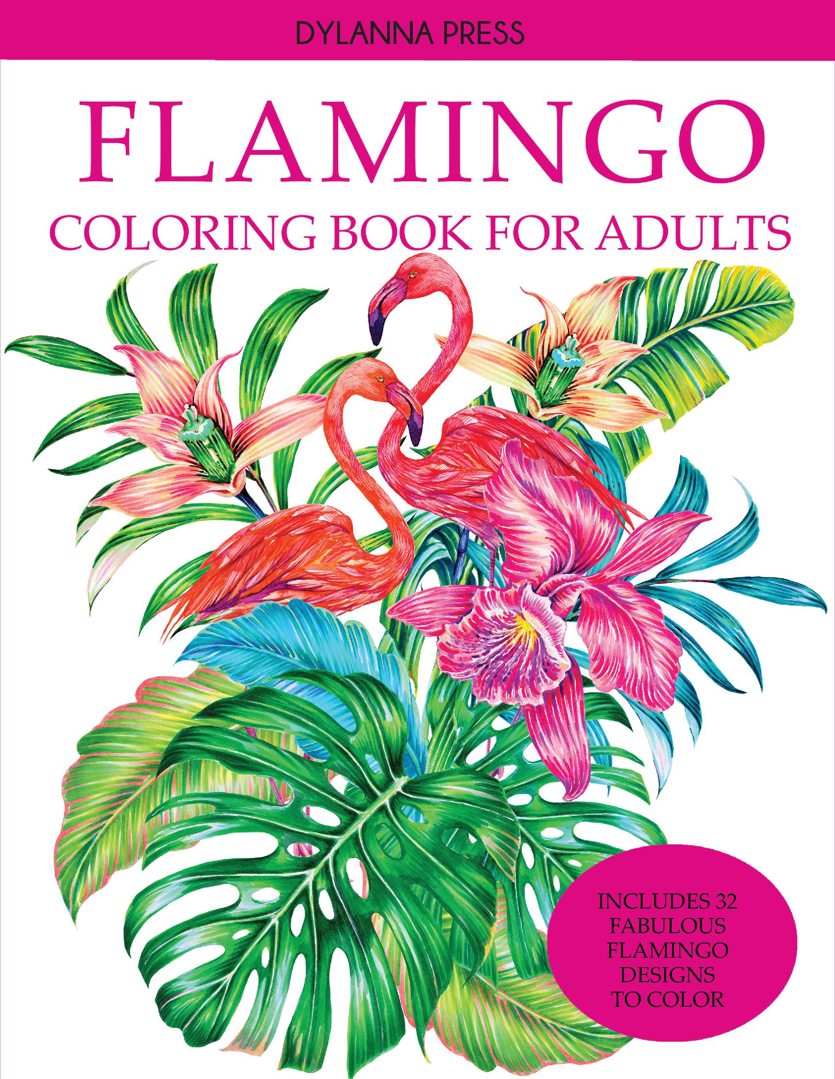 Flamingo Coloring Book for Adults