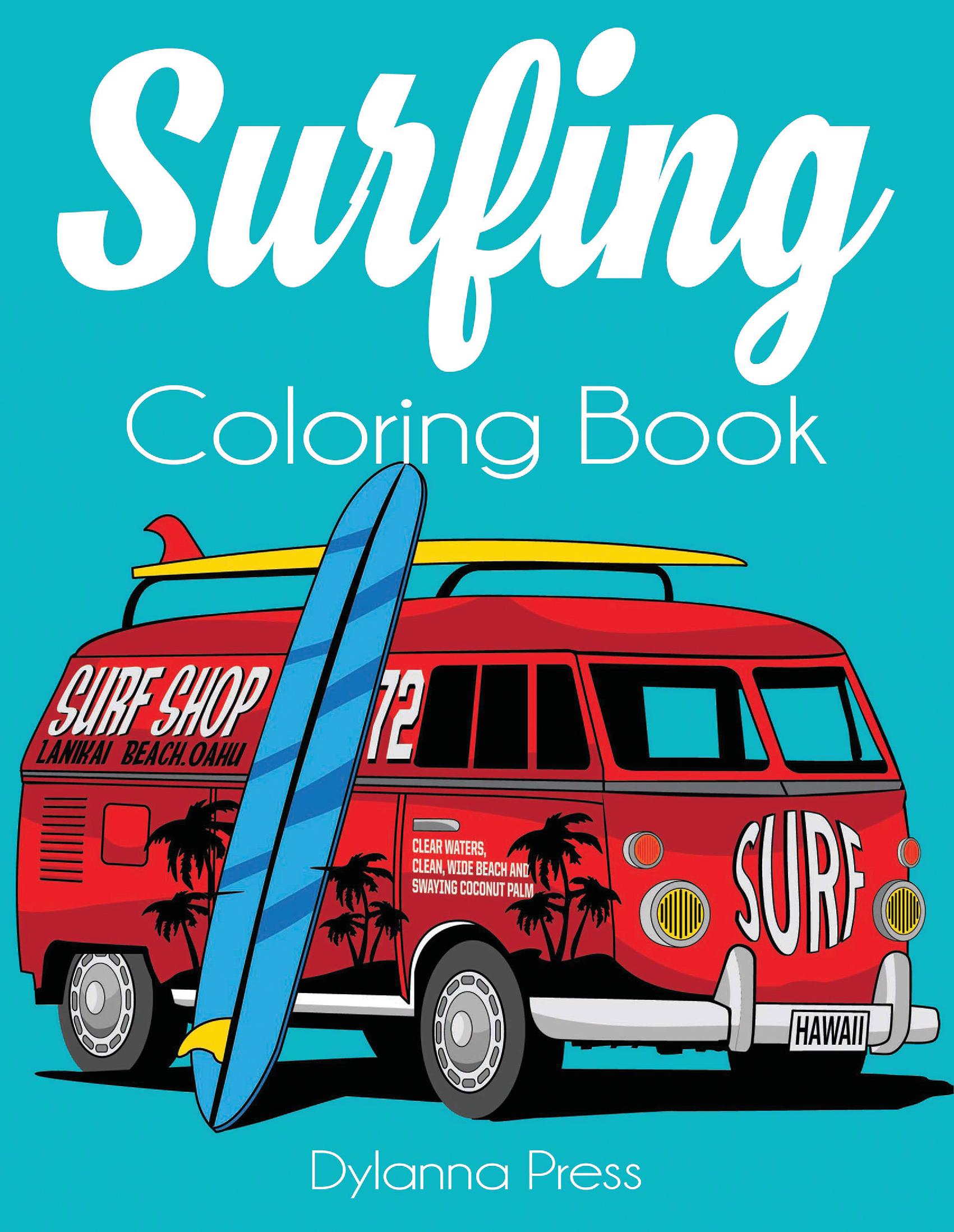 Surfing Coloring Book
